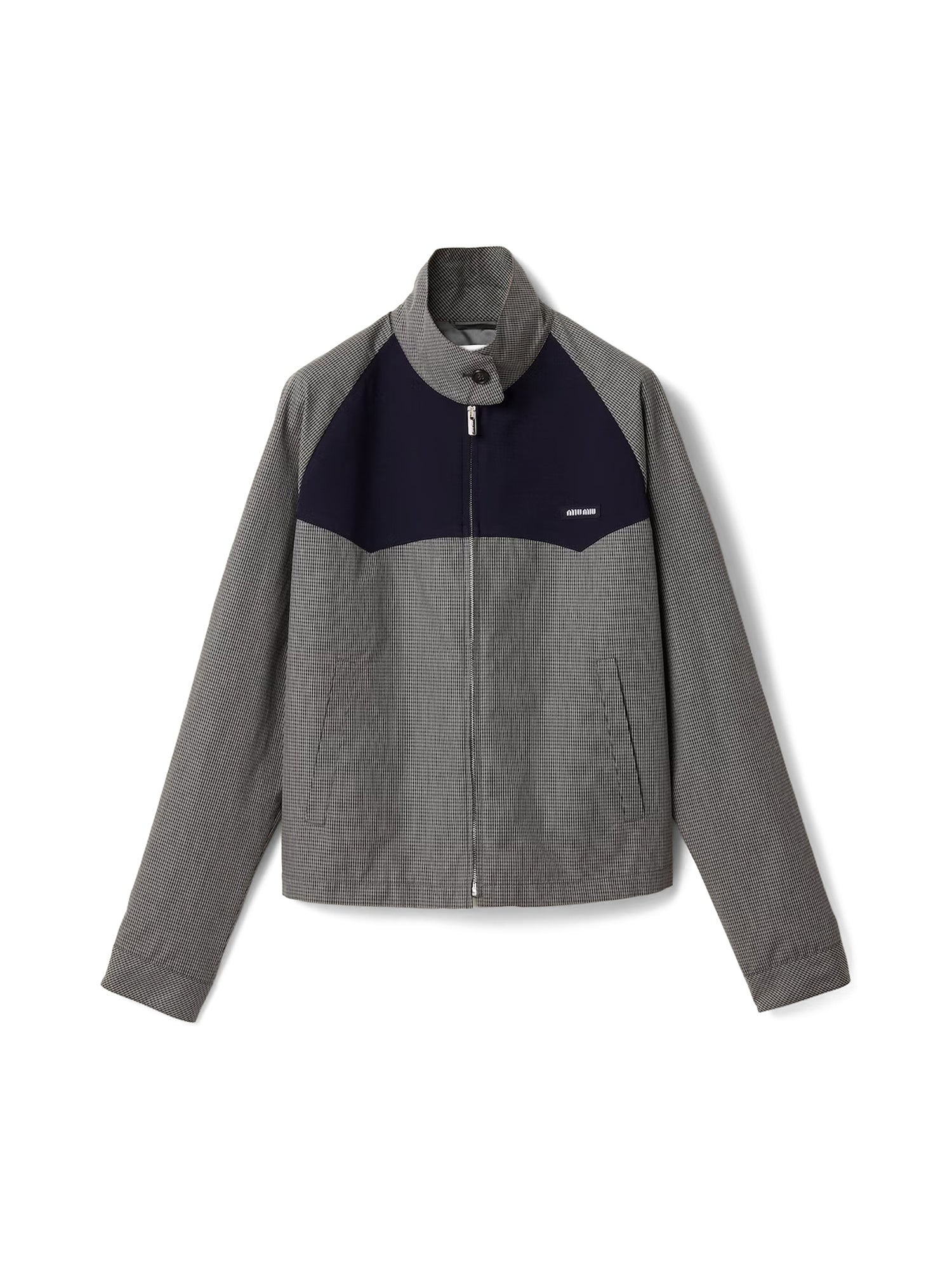 Gingham Check Blouson Jacket