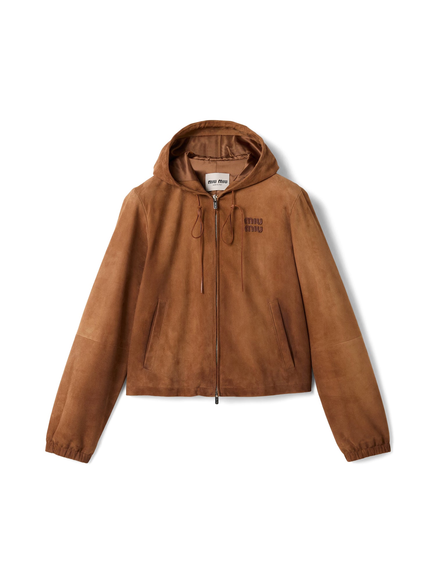 Waxed Suede Blouson Jacket