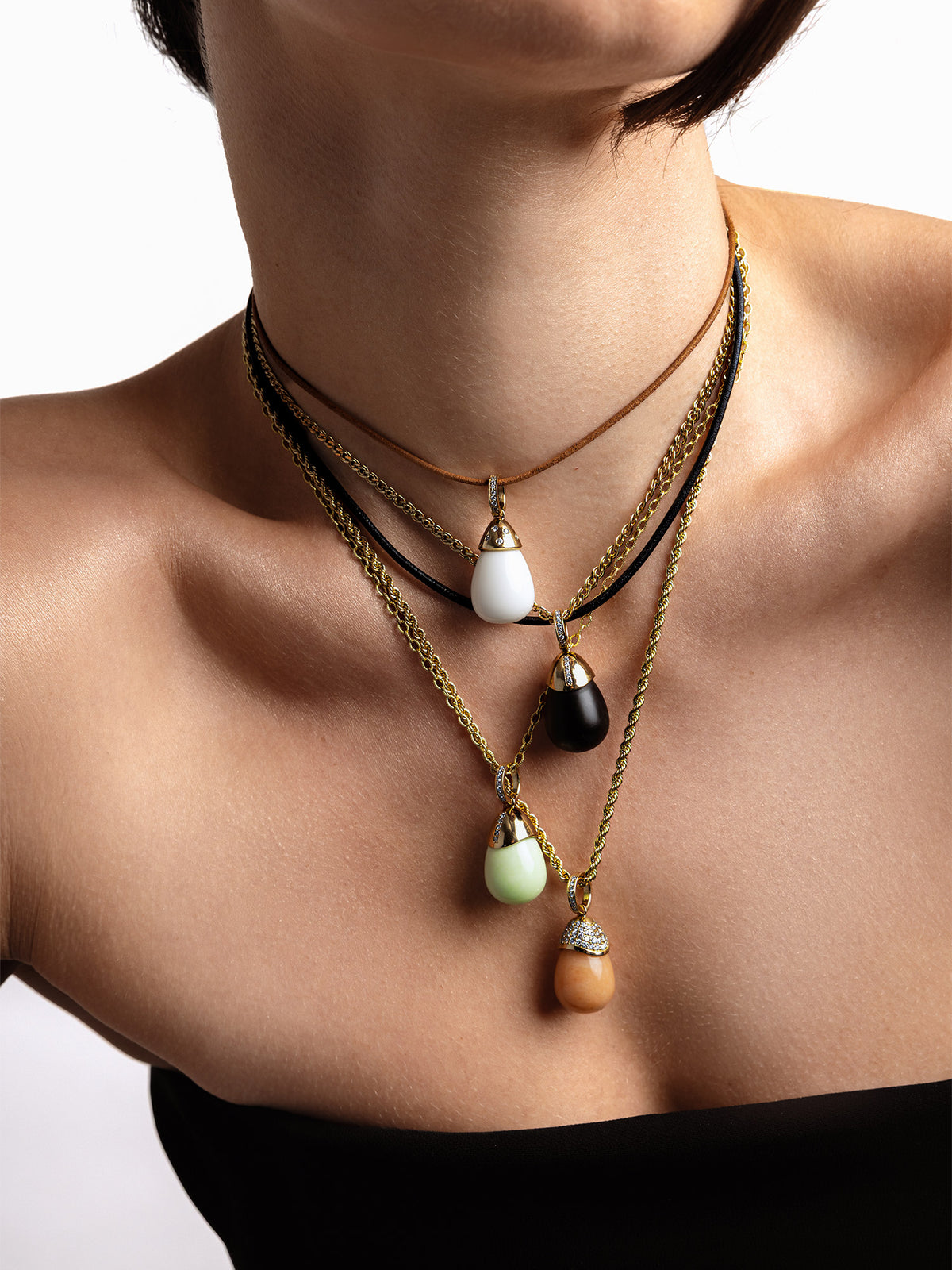 Chrysoprase Dew Drop Pendant
