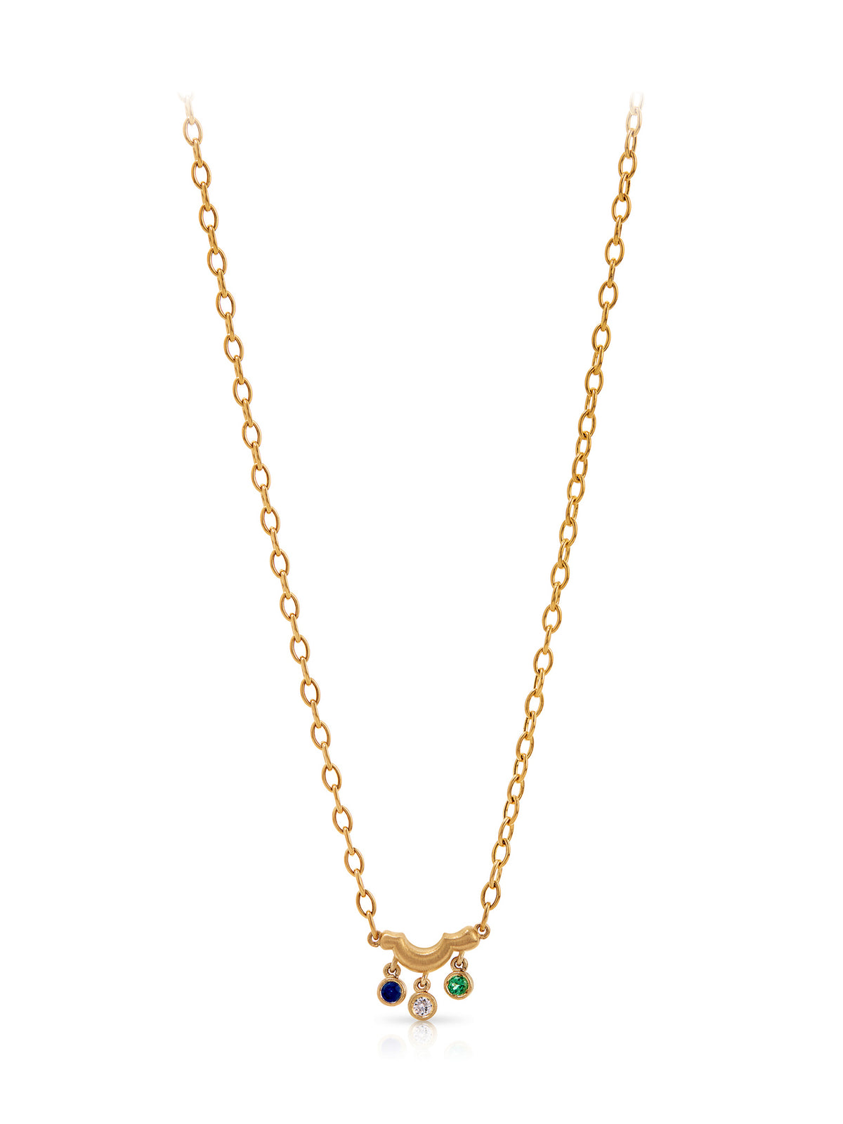 Petite Triple Floret Necklace