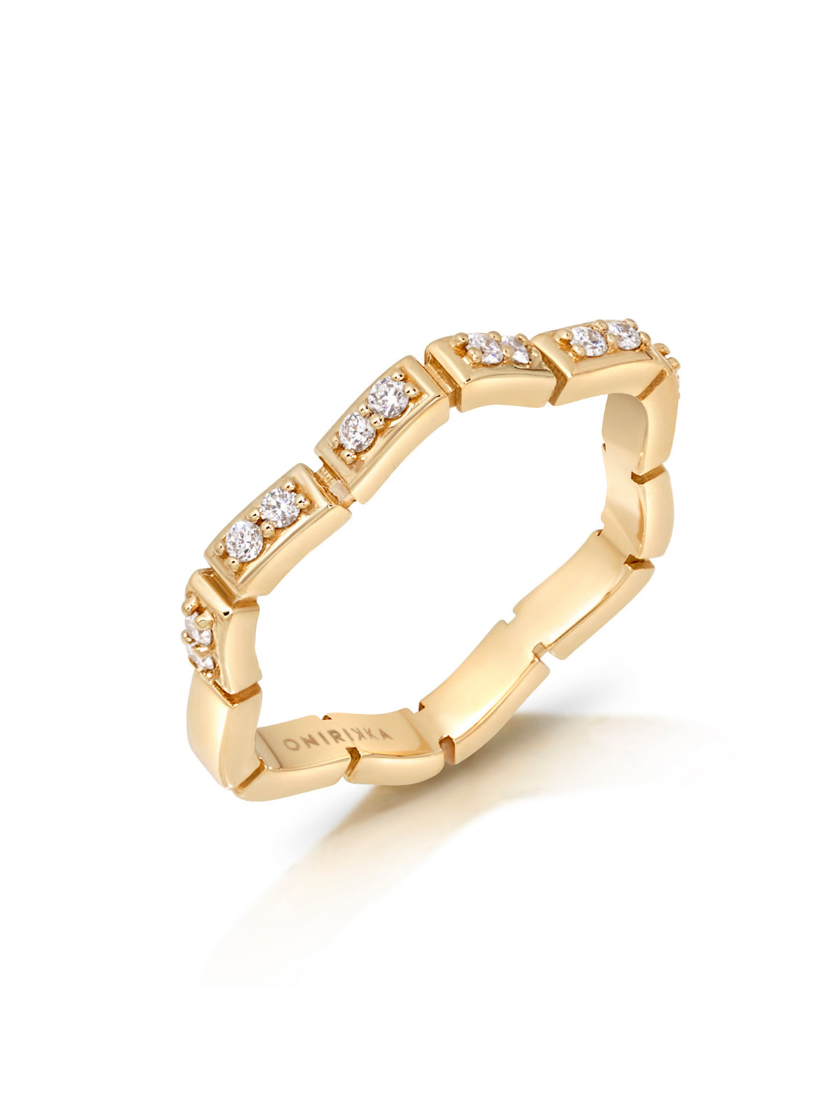 Wave Diamond Ring