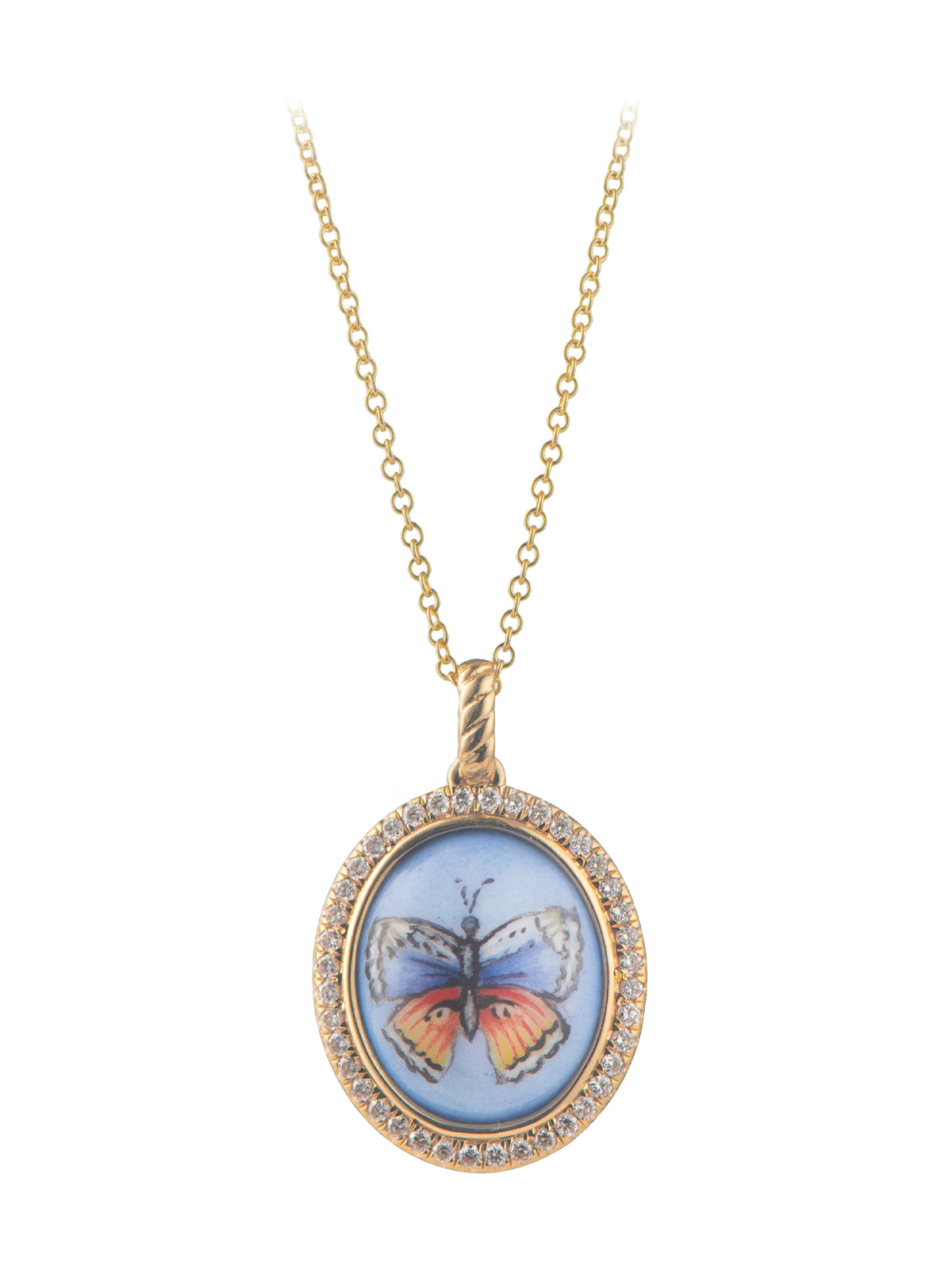 Blue Allow Pendant Necklace