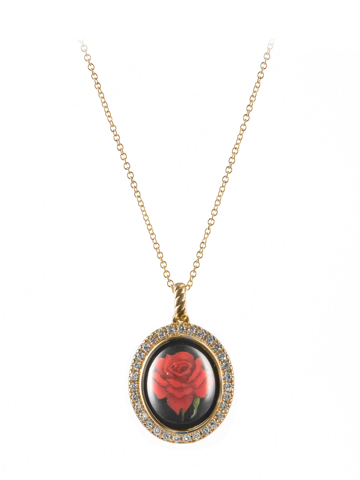Black Love Pendant Necklace
