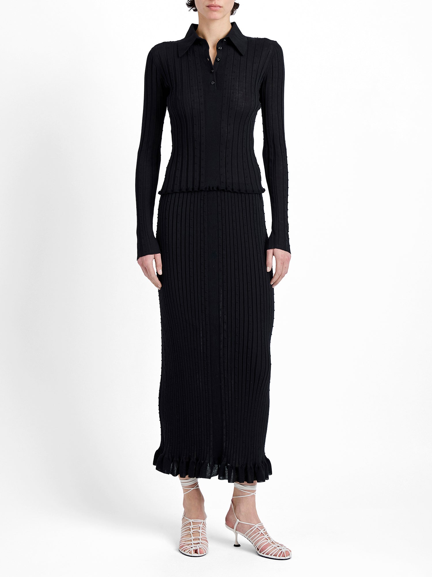 Monet Fine Knit Midi Skirt
