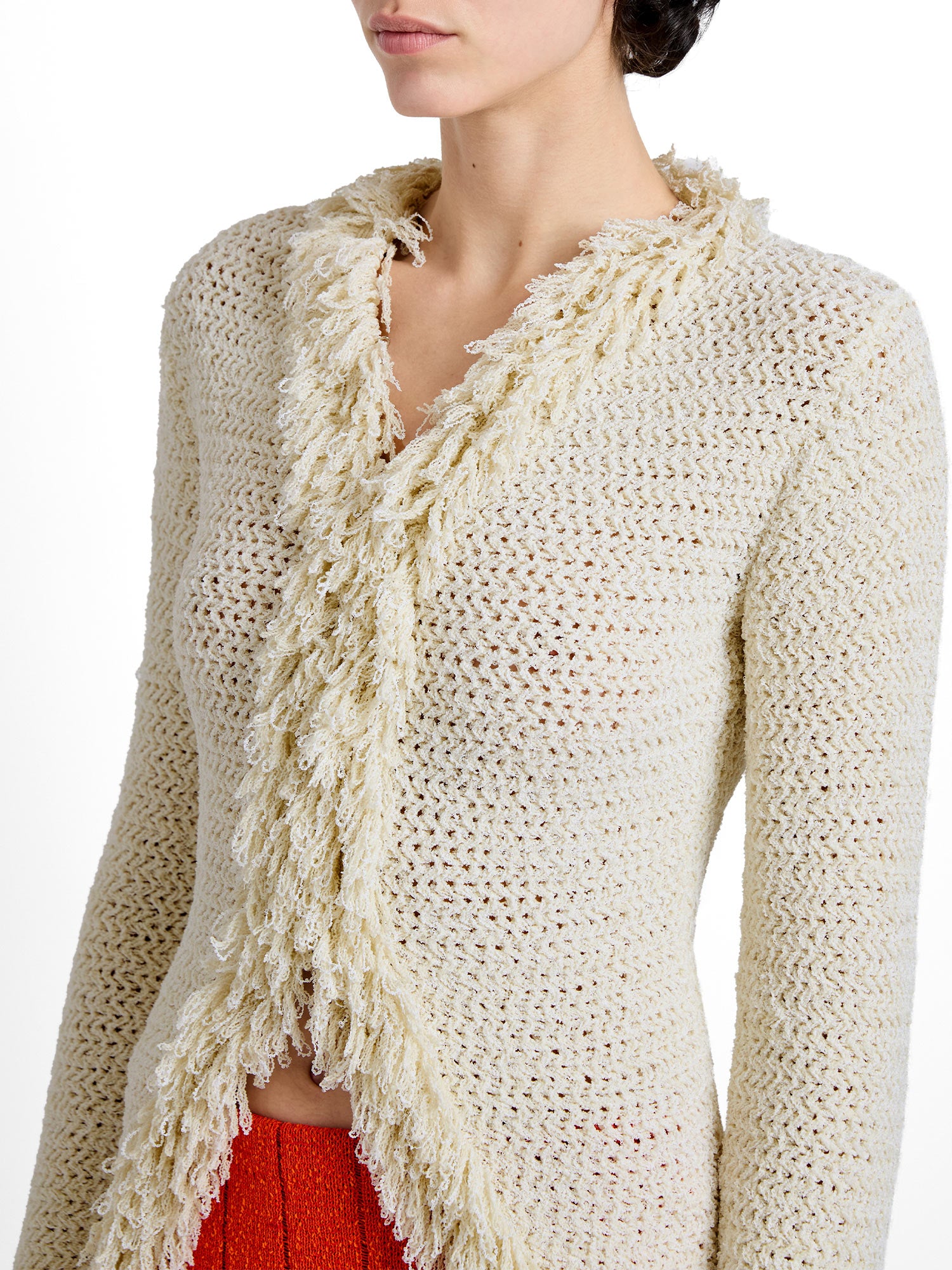 Nilo Top in Textured Wool Jacquard