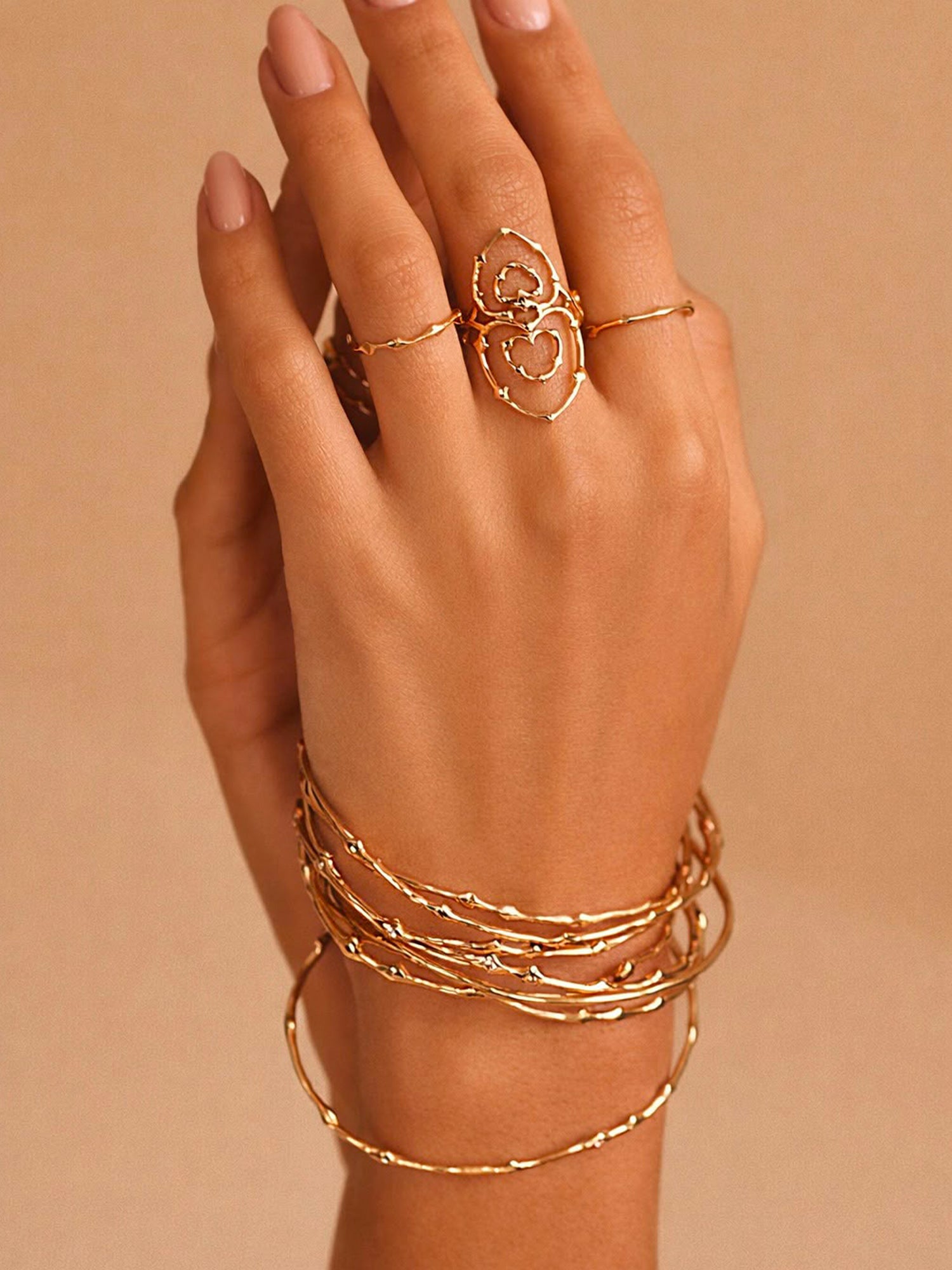 Rani Diamond Thorn Bangle