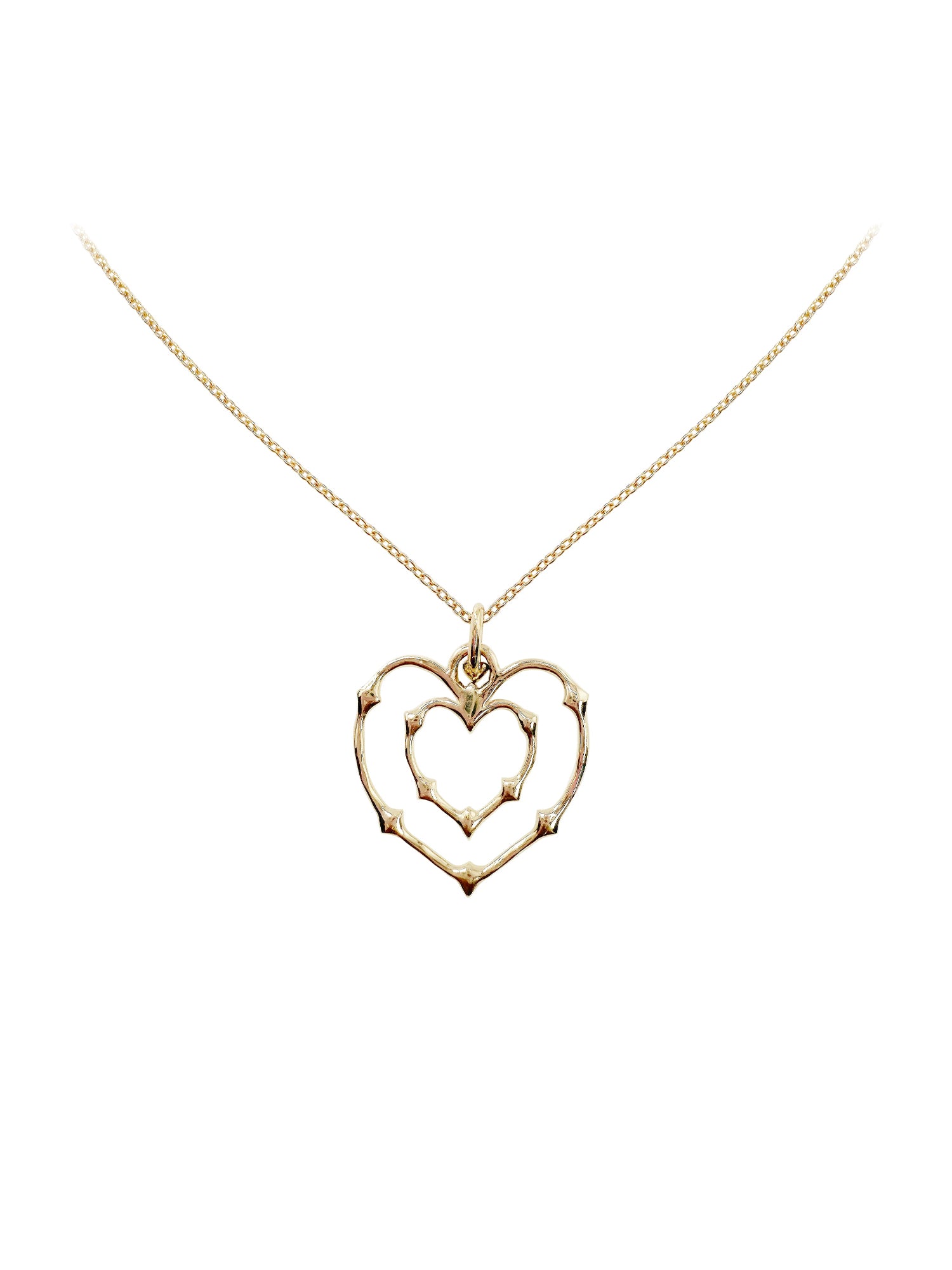 Rani Double Heart of Thorns Pendant