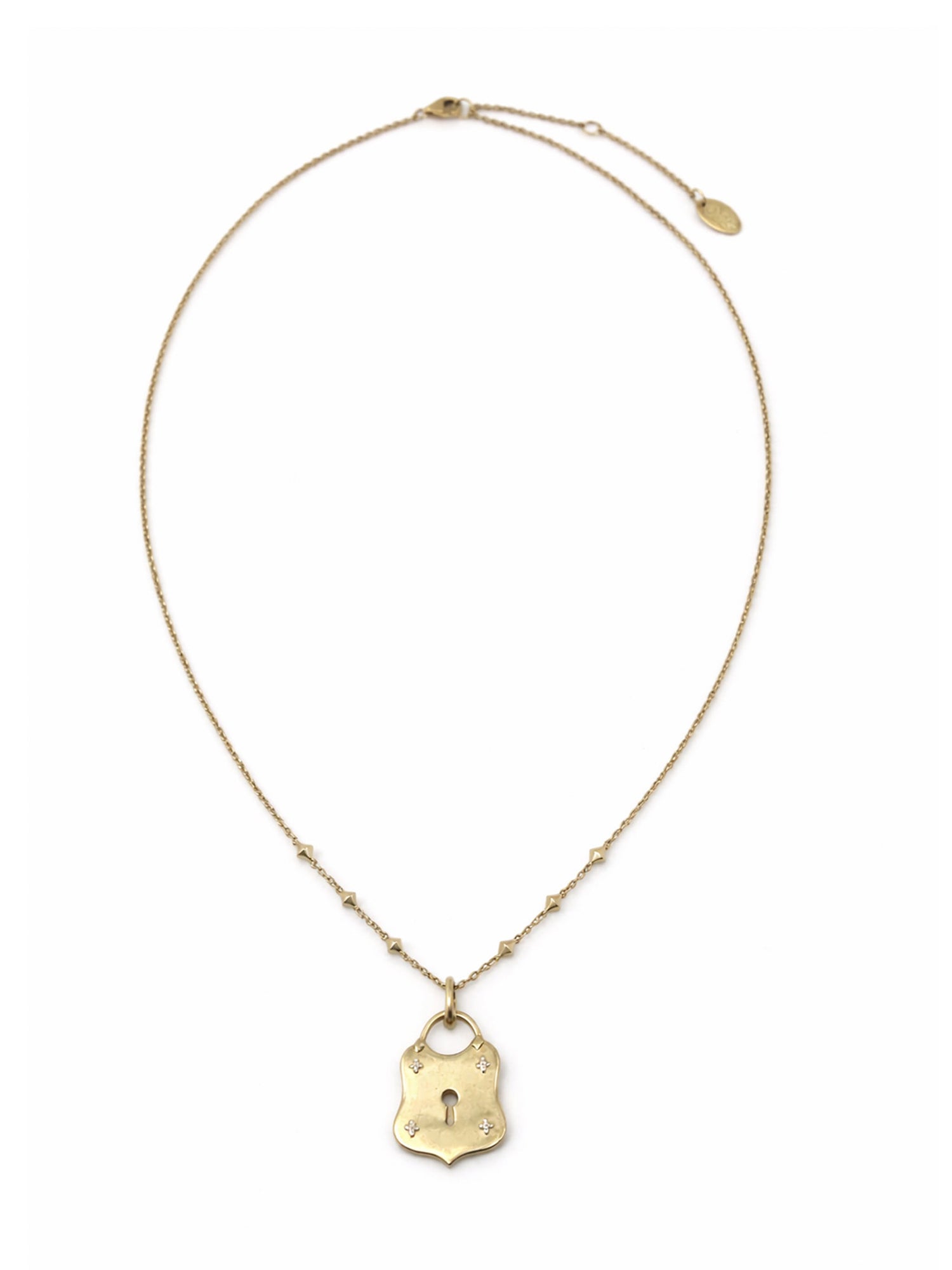 Vajra Diamond Lock Necklace