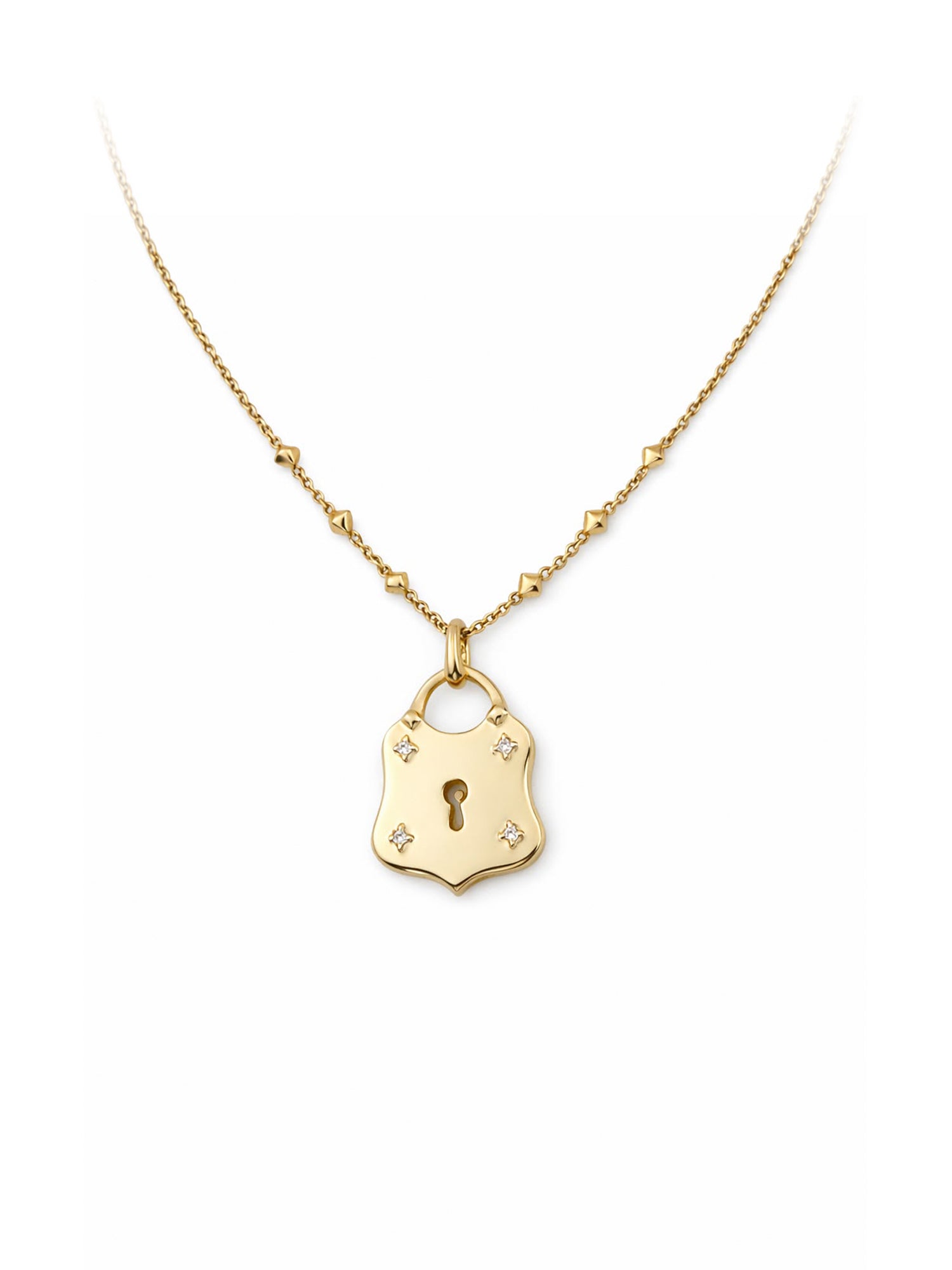 Vajra Diamond Lock Necklace