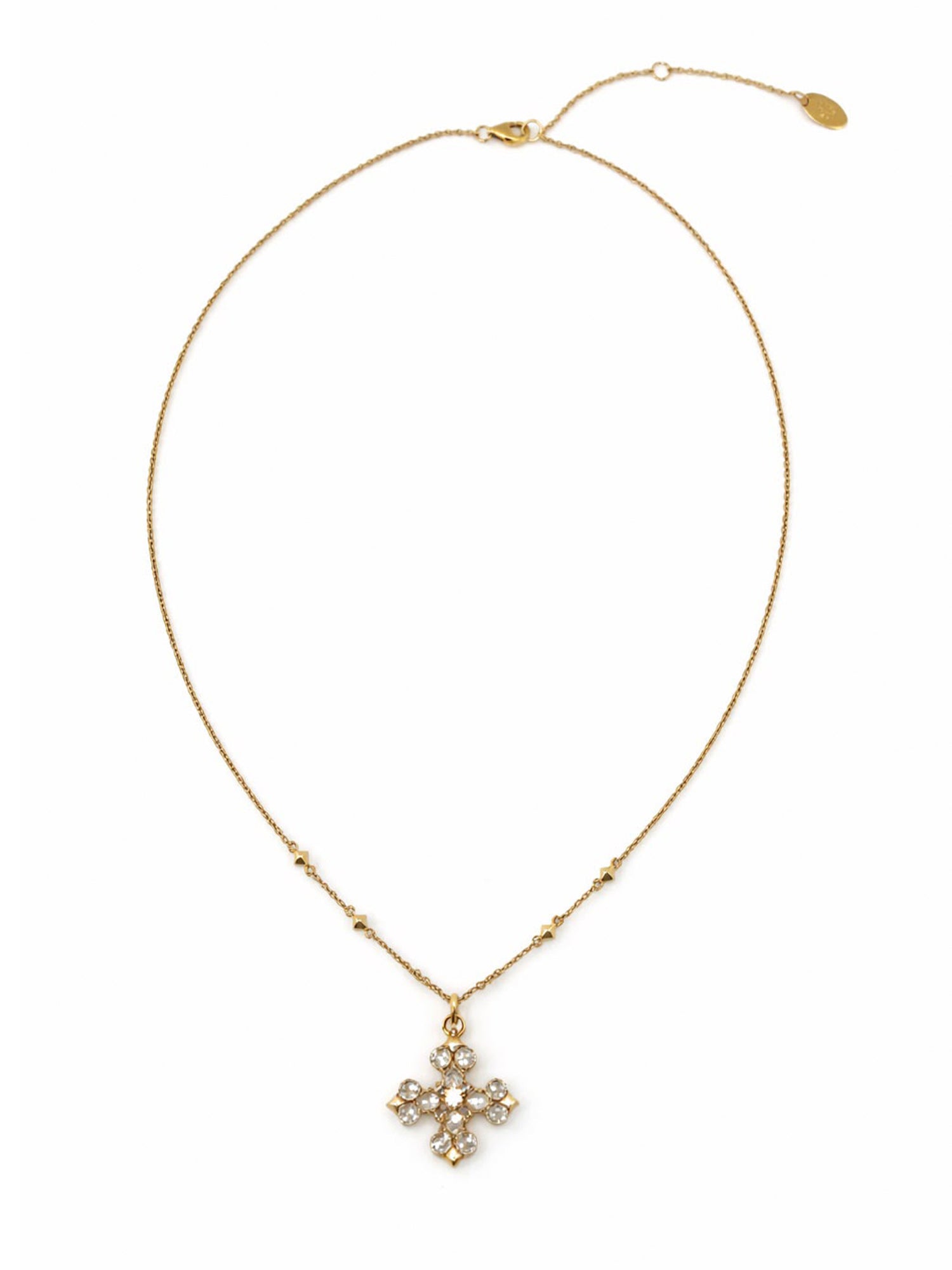 Vajra White Topaz Prayer Necklace