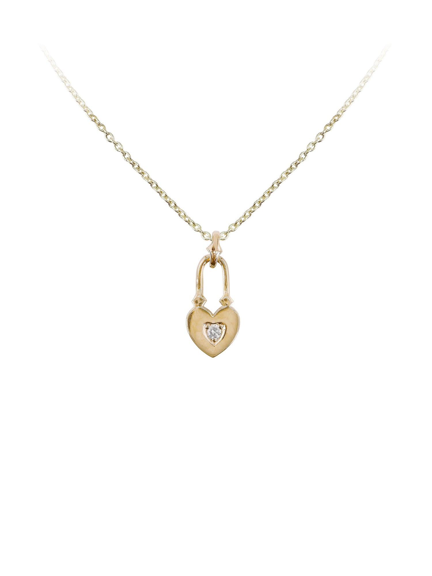 Virasat Love Heart Lock Necklace