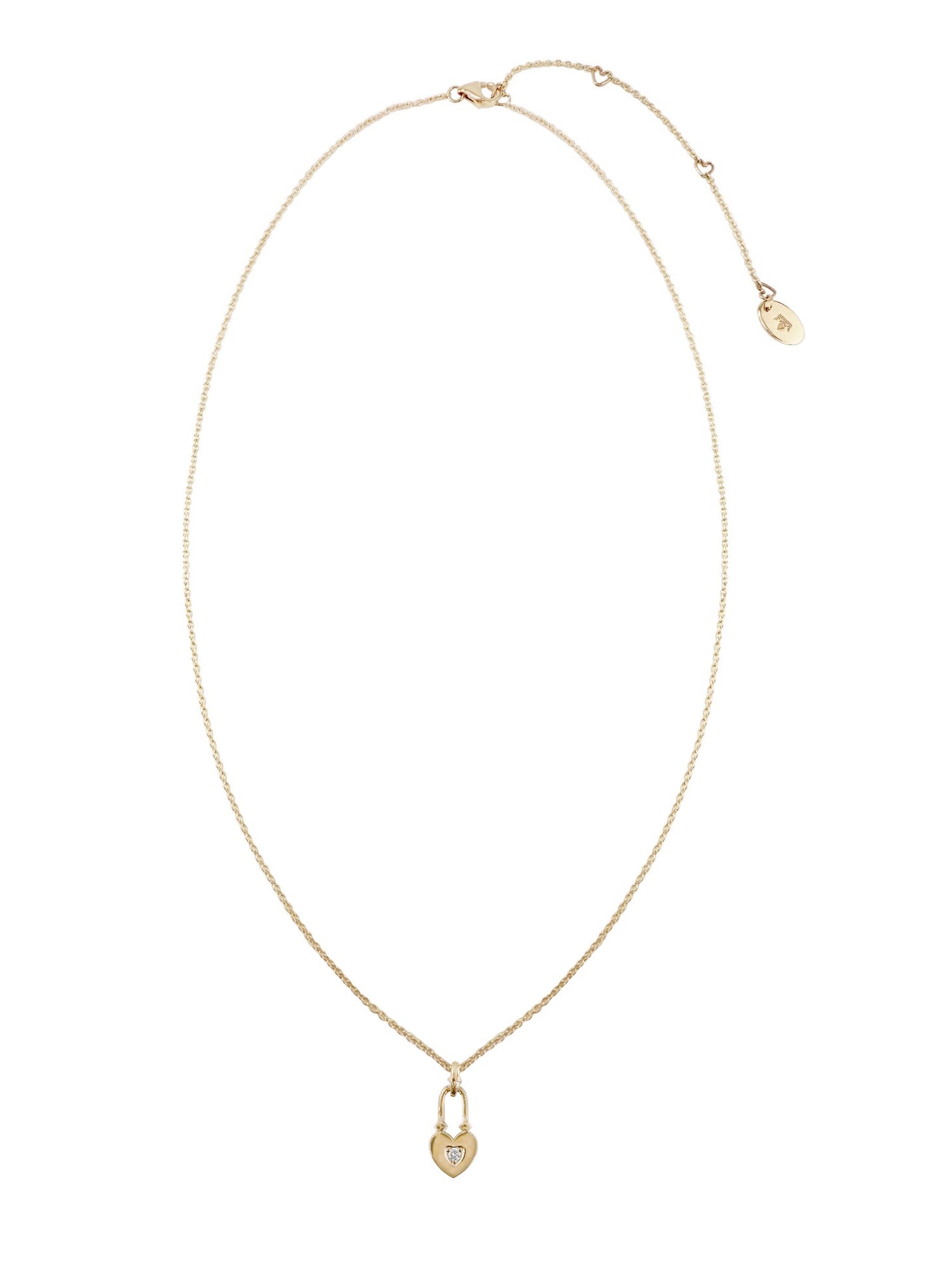 Virasat Love Heart Lock Necklace