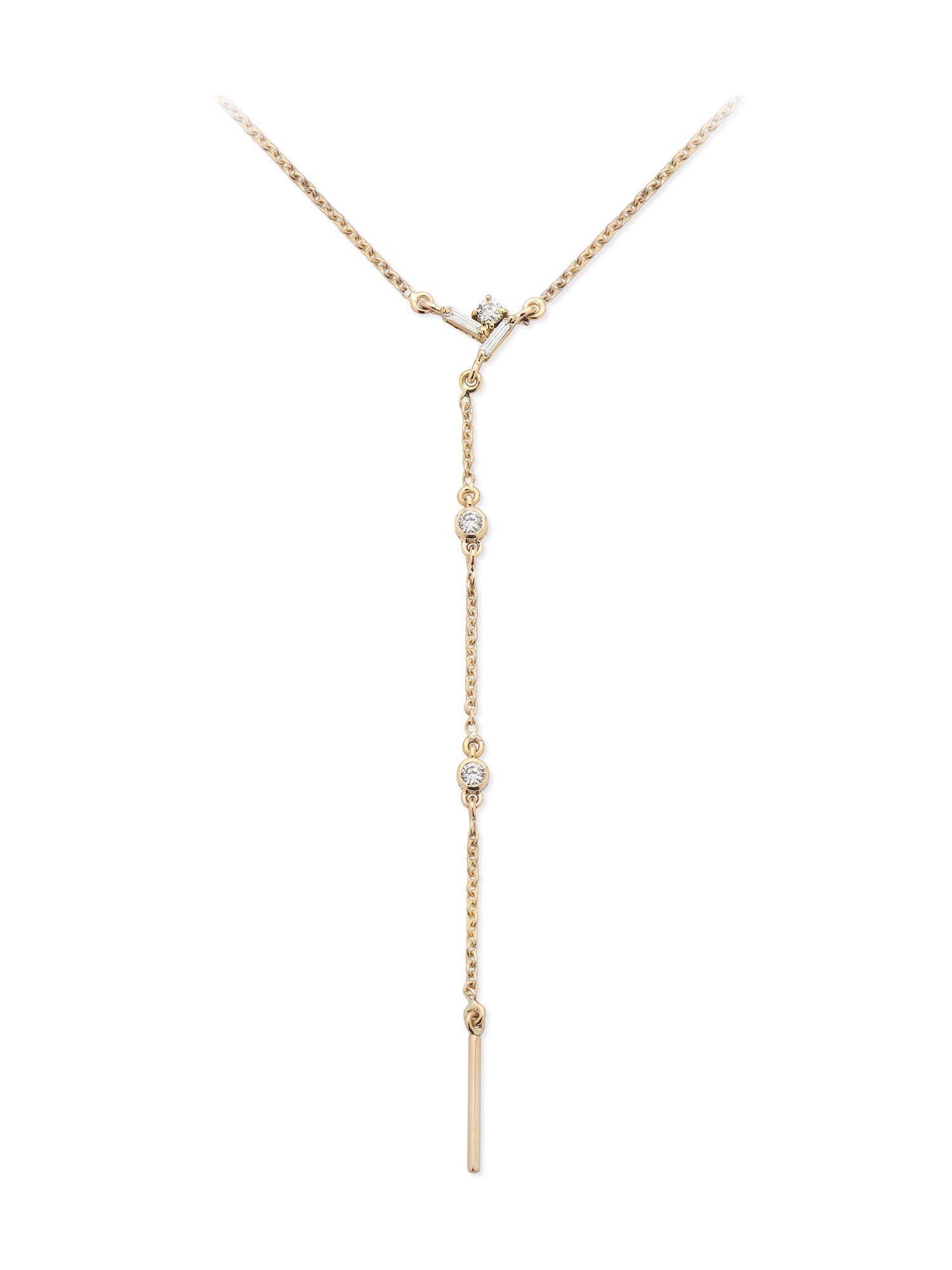 Mini Mélange Drop String Pendant Necklace