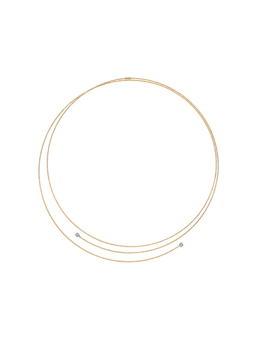 Wire Necklace with Diamond