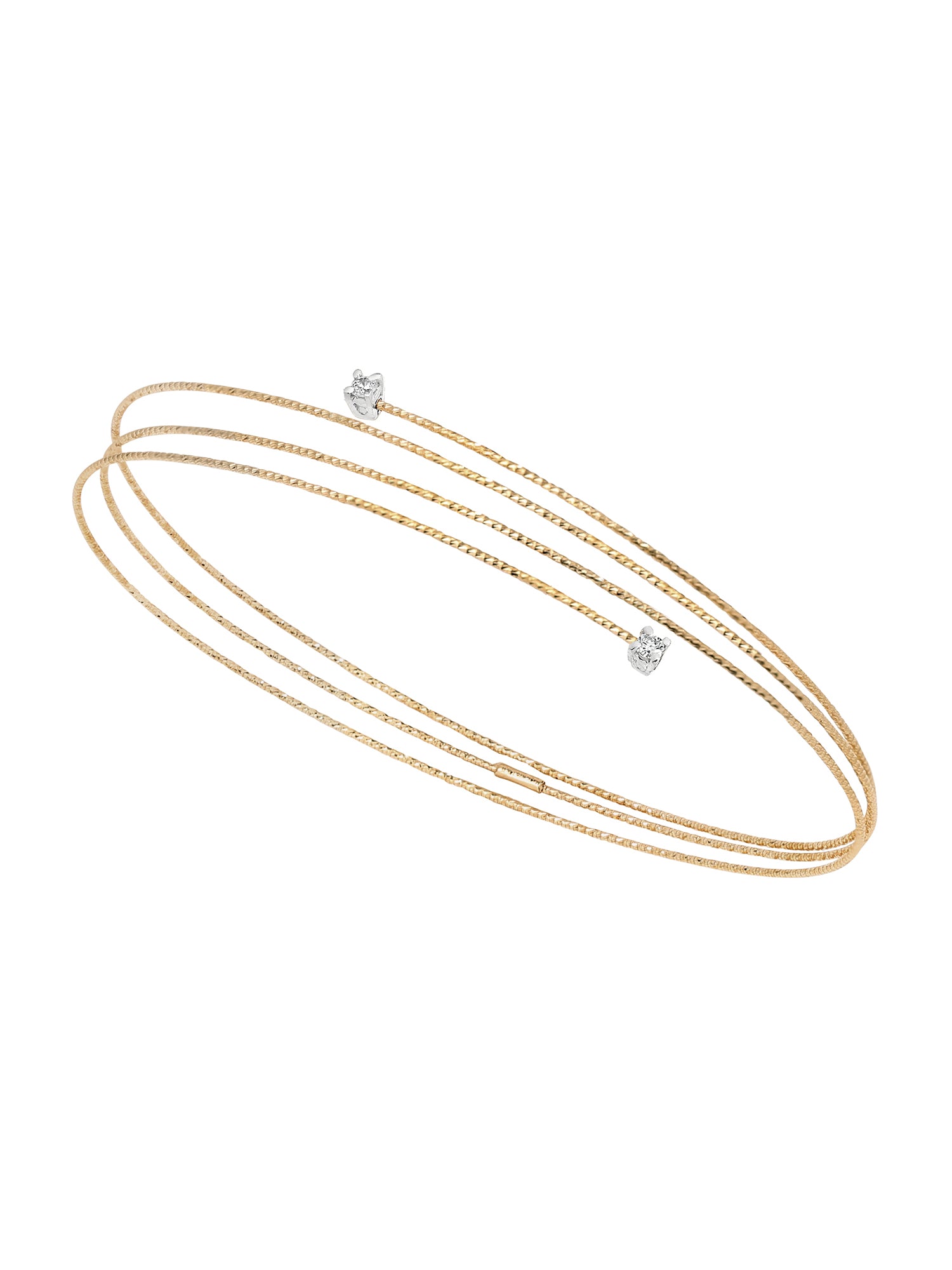 Petite Wire Bracelet with Diamond