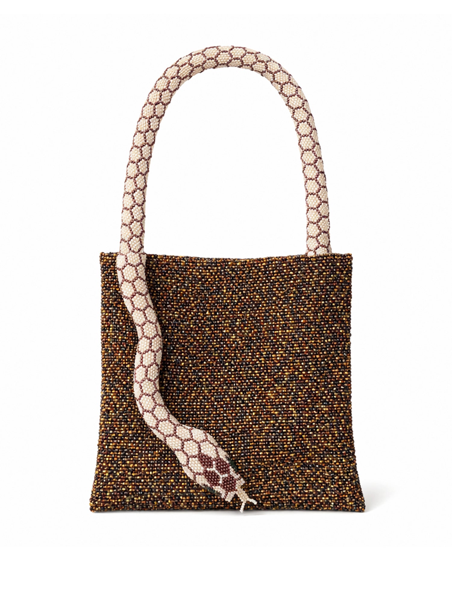 Gold and Cream Large Serpent Bag