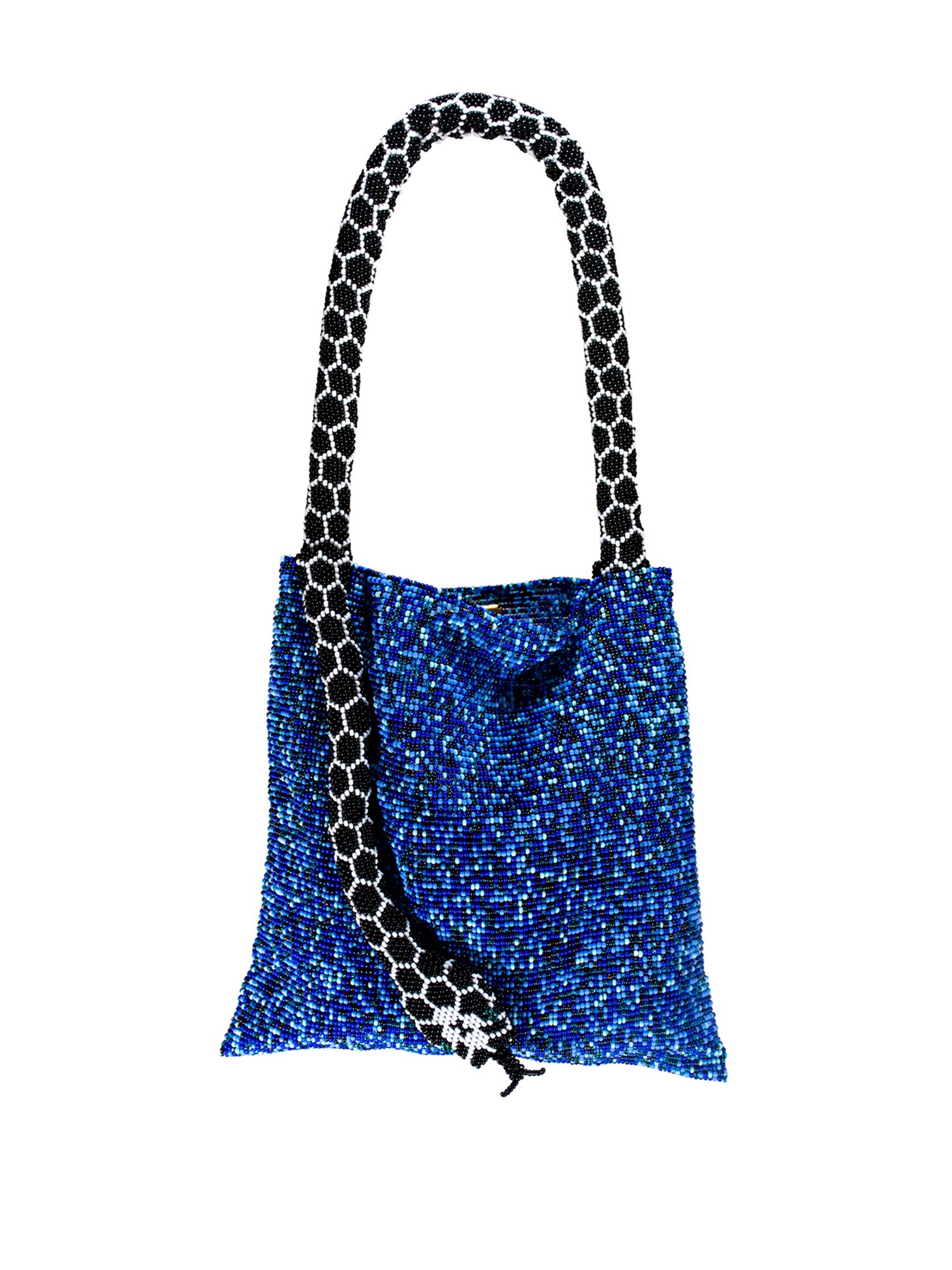 Blue and Black Small Serpent Bag