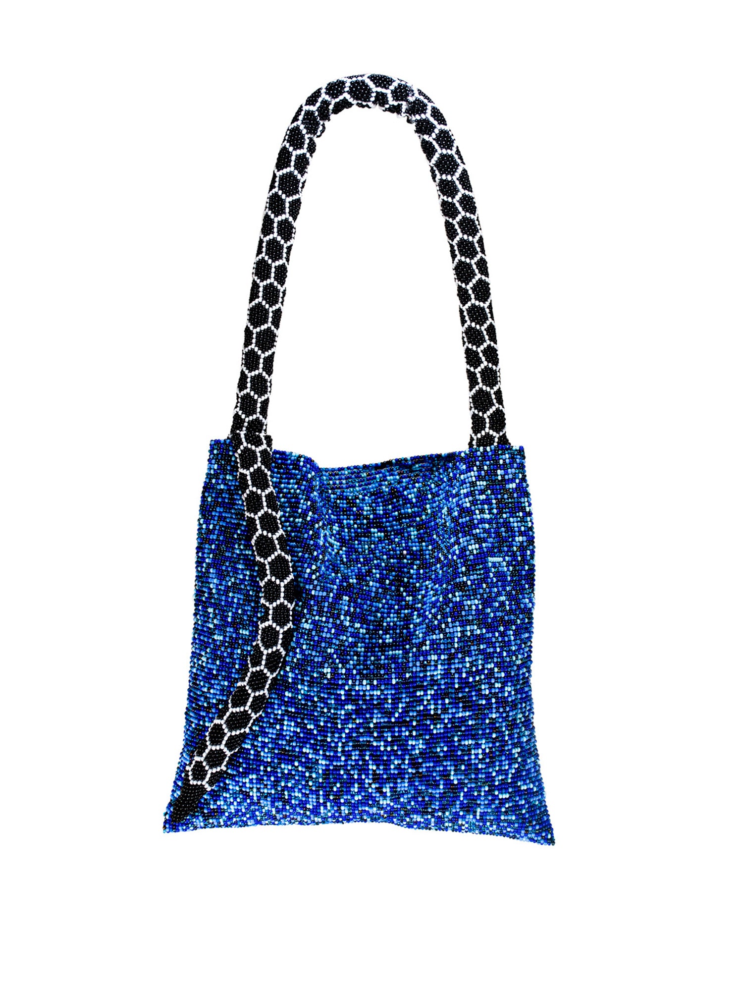 Blue and Black Small Serpent Bag