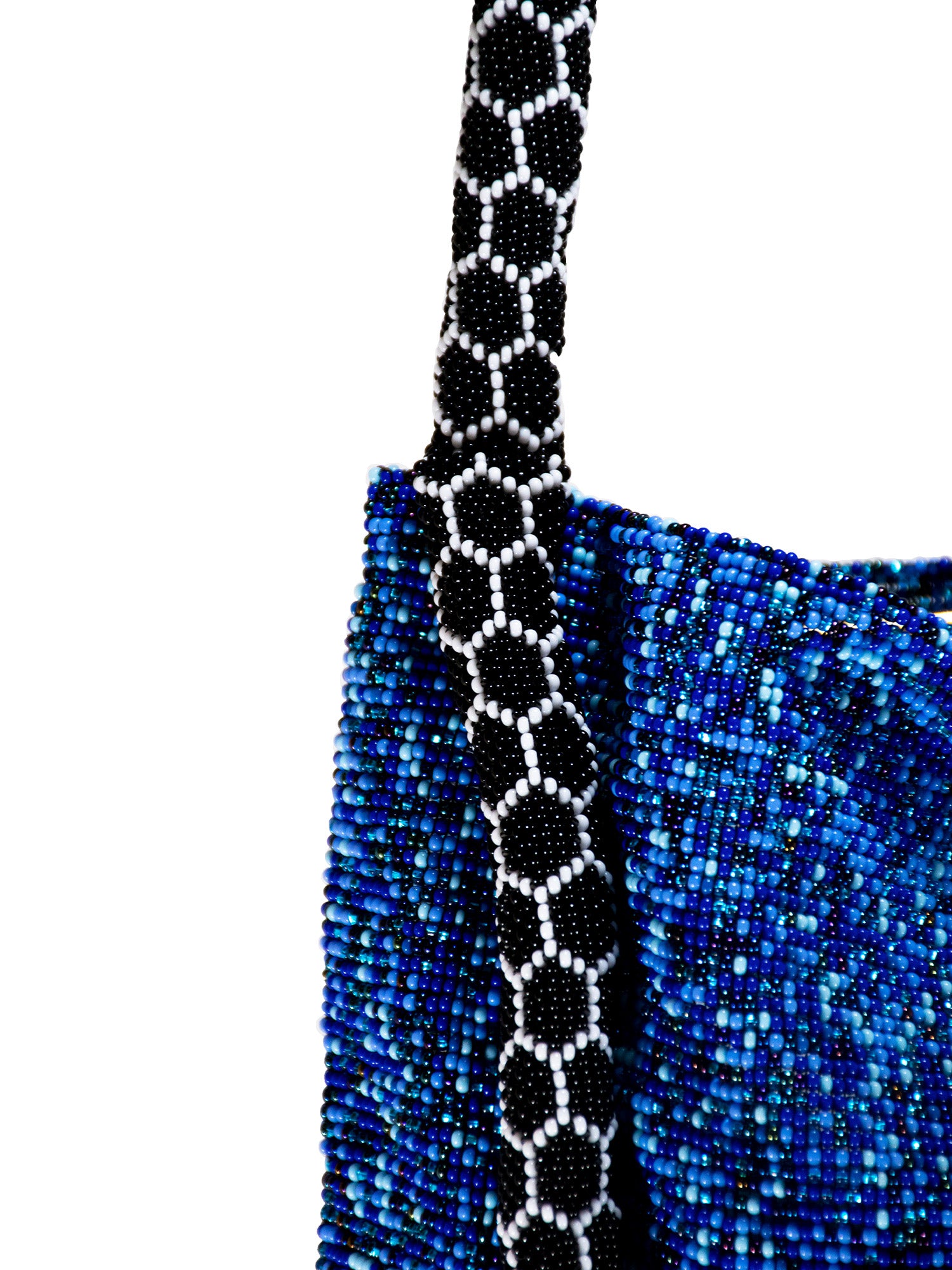 Blue and Black Small Serpent Bag