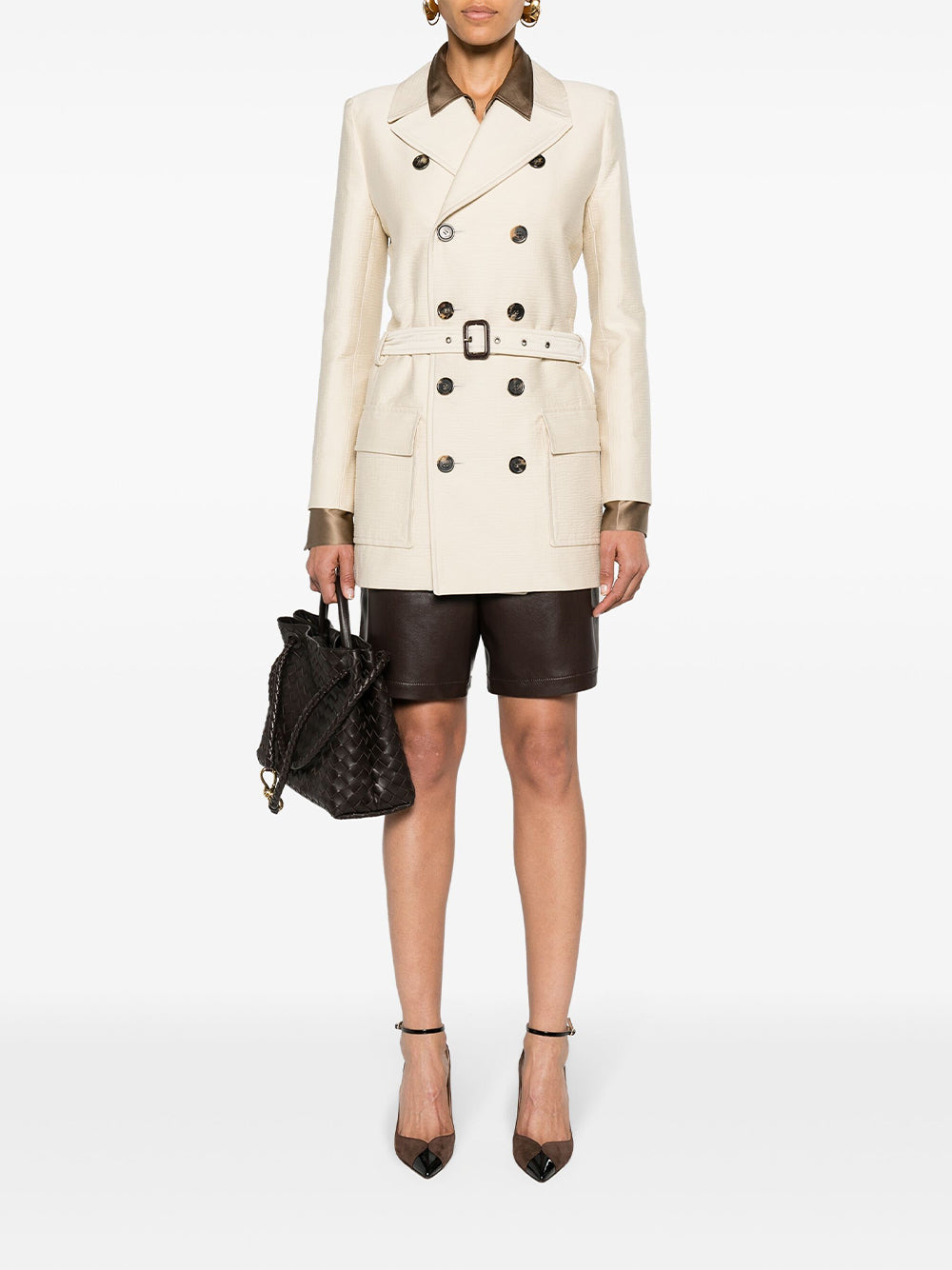 Cotton and Wool Saharienne Jacket