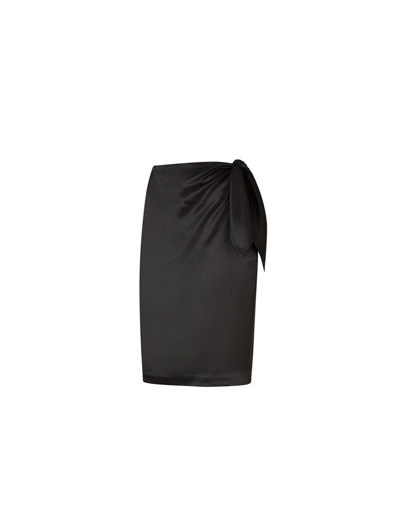 スカート Saint Laurent SKIRT (769270Y3H91 2041) Saint Laurent | Shiny Jersey Pencil Skirt – Kirna Zabête