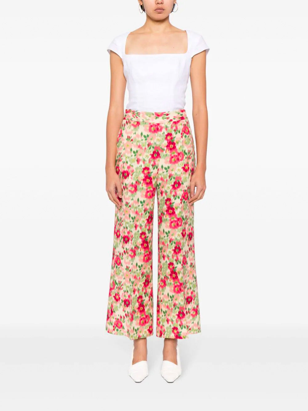 Floral Zip Pants