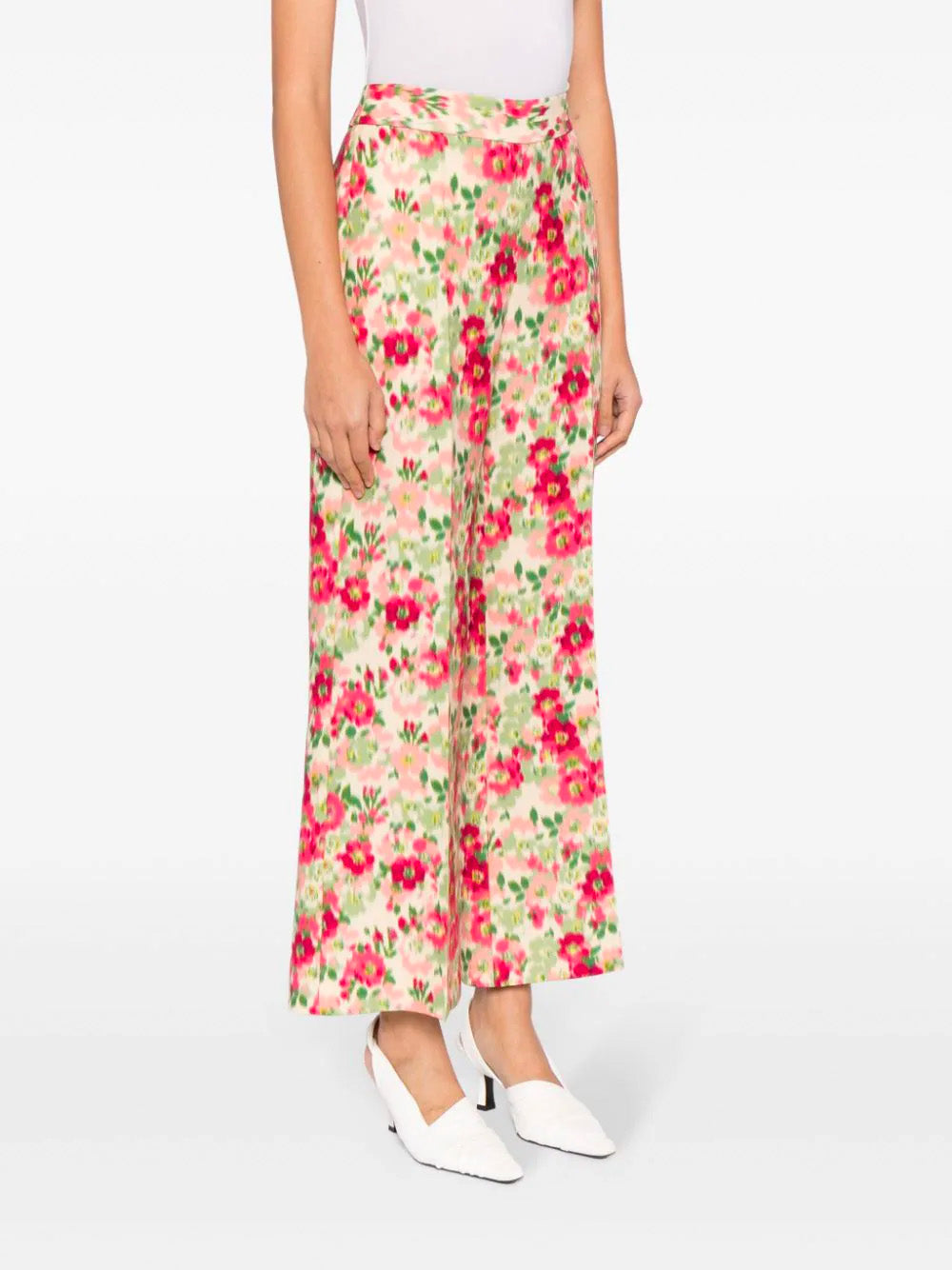 Floral Zip Pants