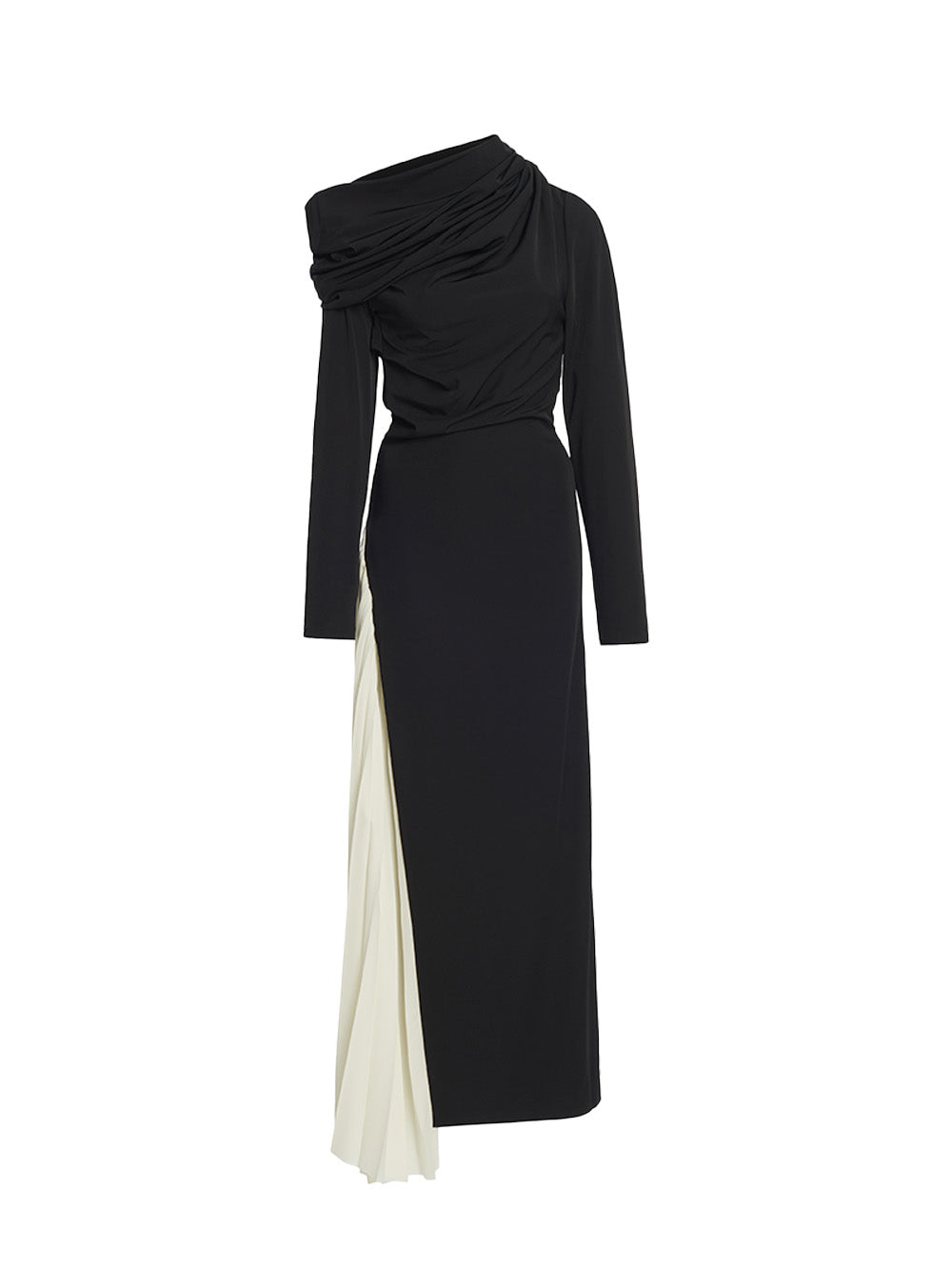 Asymmetric Pleated Midi
