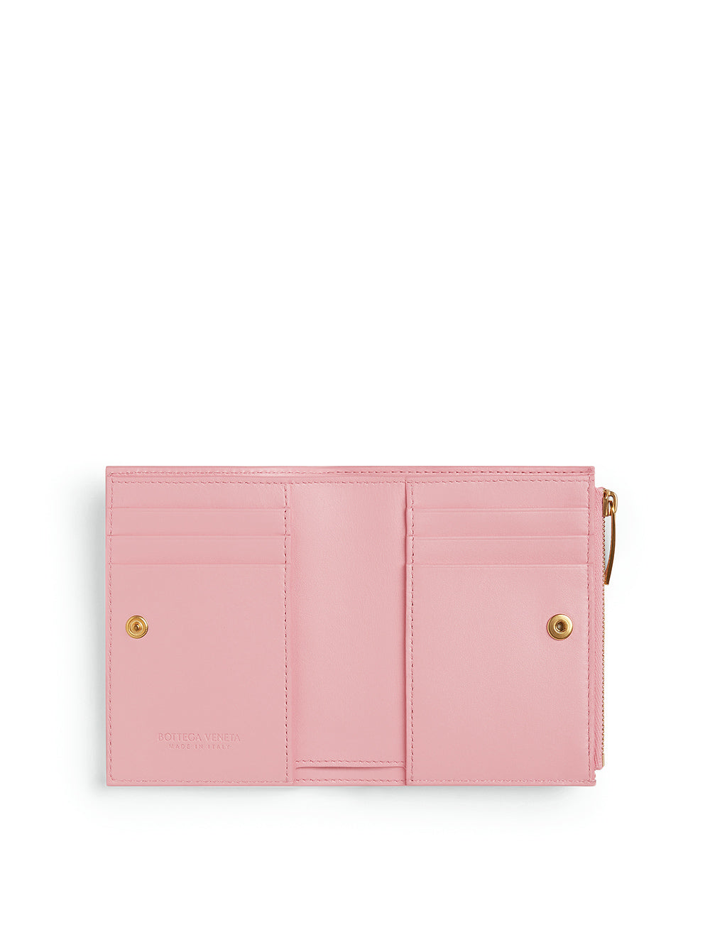 Medium Intrecciato Bi-Fold Zip Wallet