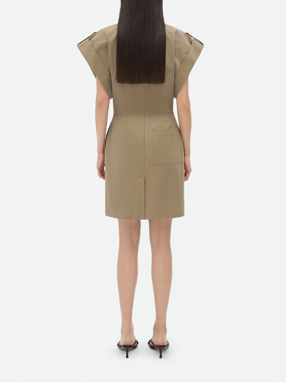 Structured Cotton Mini Dress