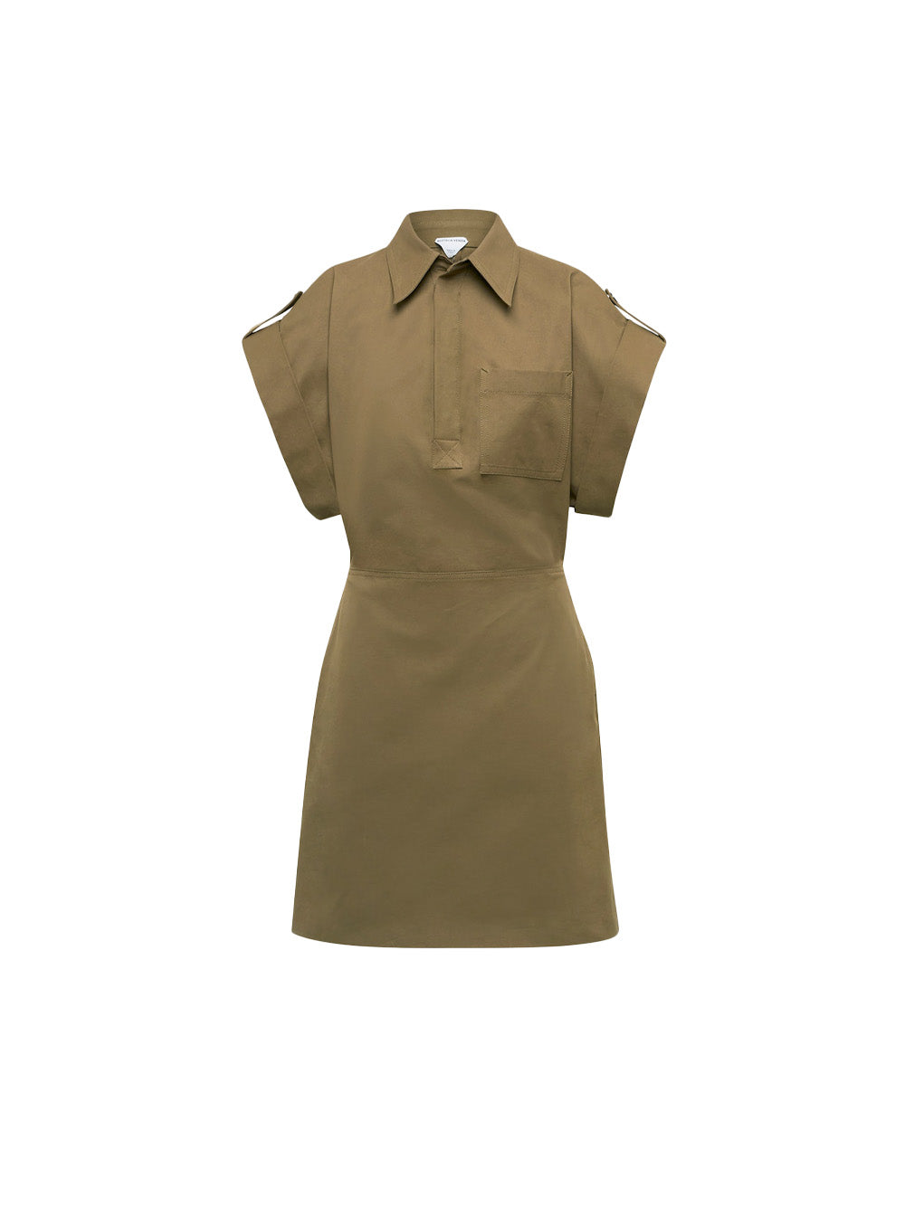 Structured Cotton Mini Dress
