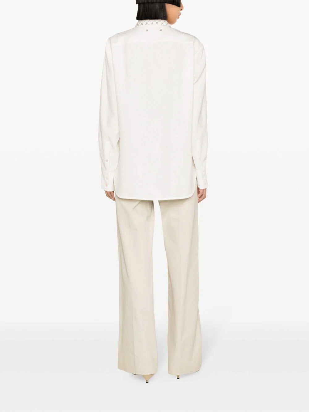 Embellished Boyfriend Blouse