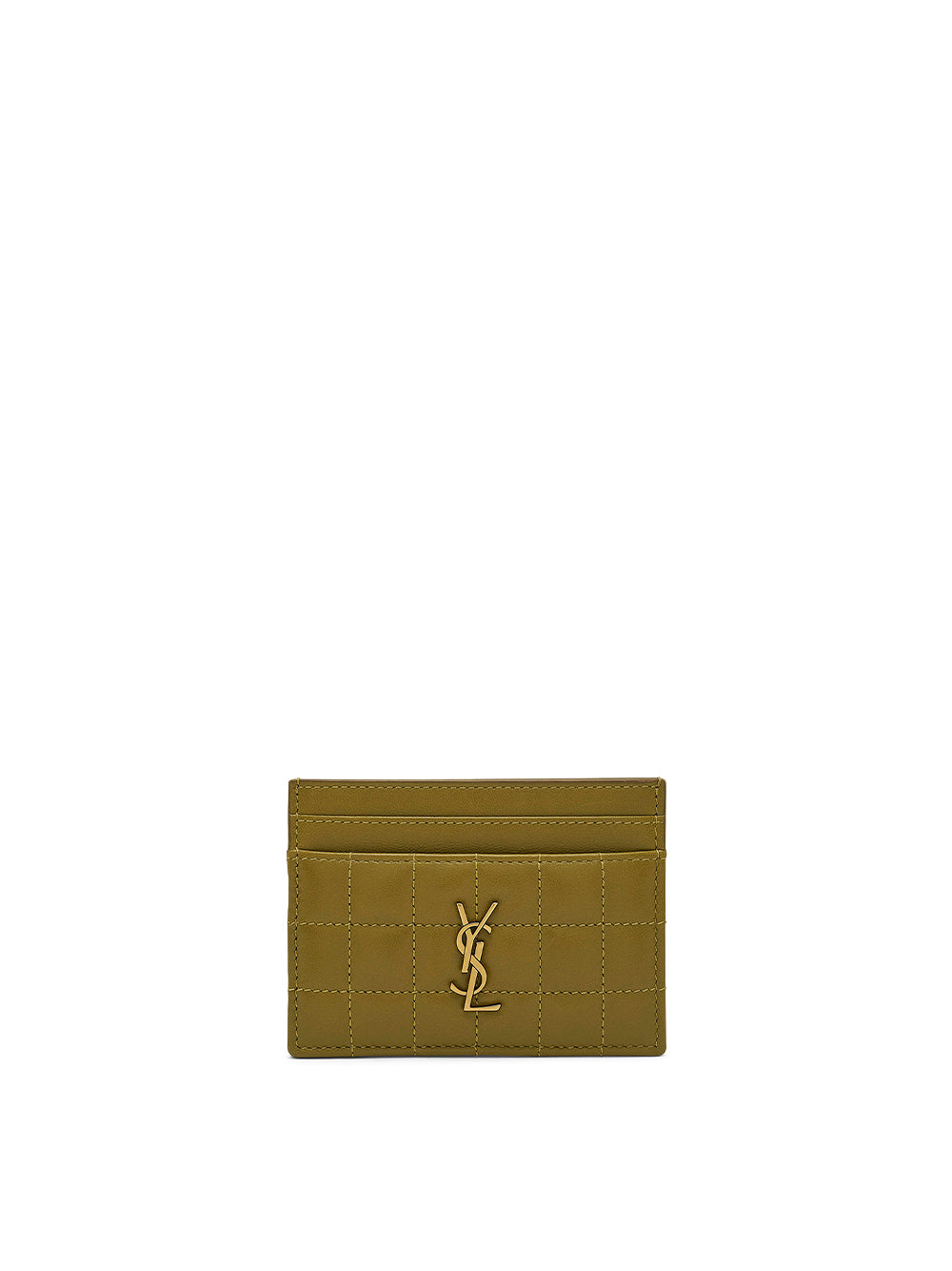 財布・小物その他 Saint Laurent TINY CASSANDRE CARDHOLDER Tiny Cassandre Fragments leather card holder in black