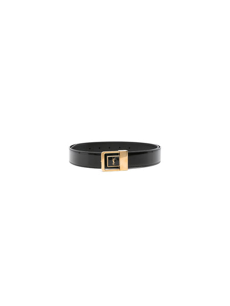 【Saint Laurent*2色展開】 Cintura Cassandre In Pelle SS24P_SAINT-LAURENT_CINTURA-
