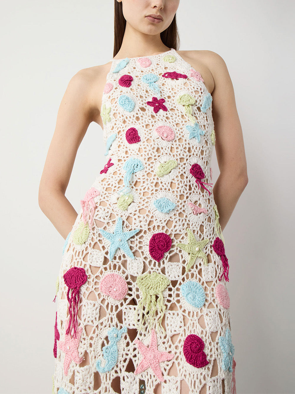 Sea Creatures Crochet Gown