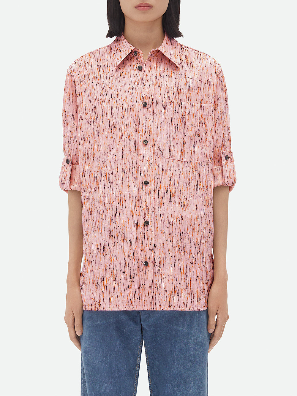 Textured Button-Up Shirt