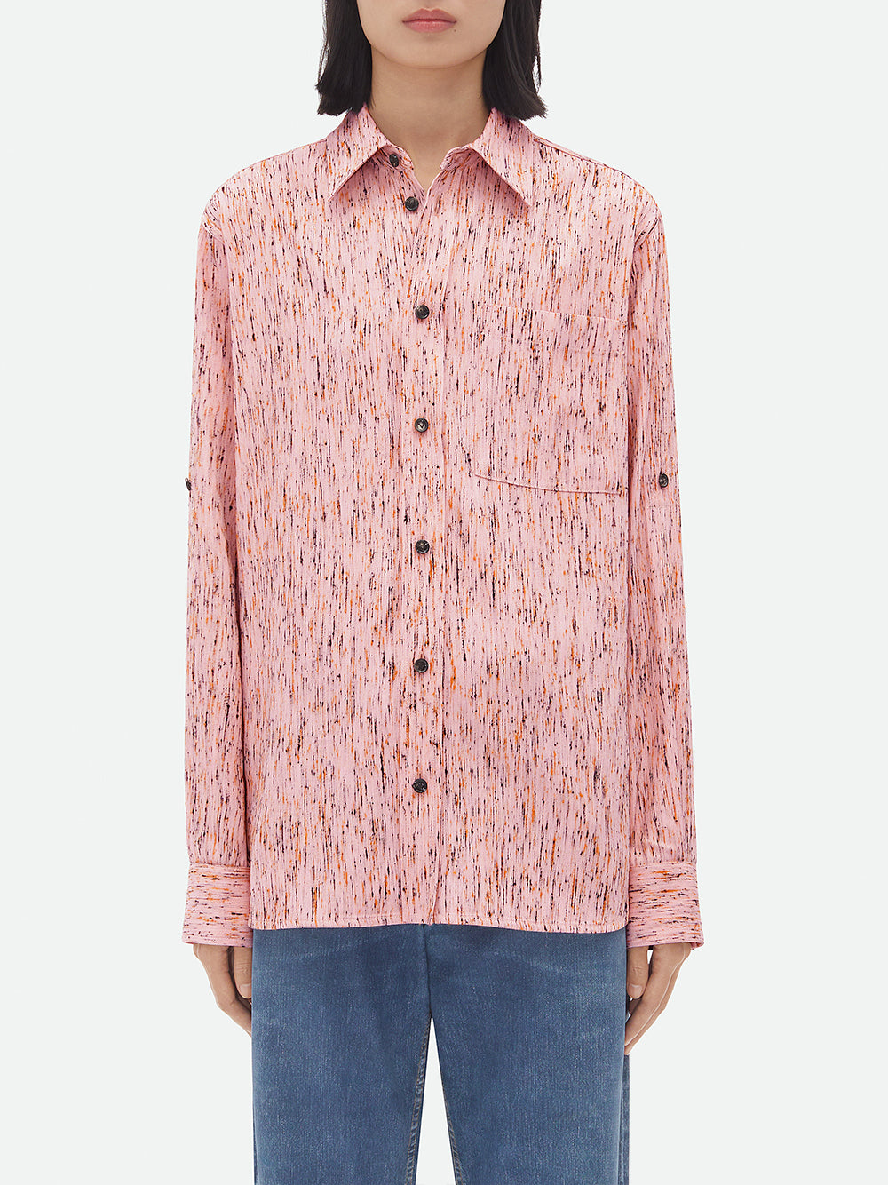 Textured Button-Up Shirt