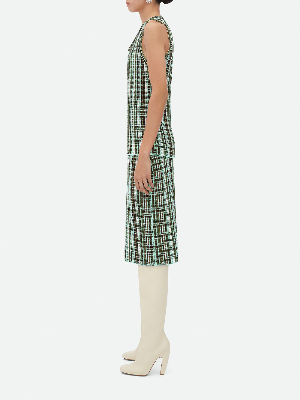 Checked Cotton Tank