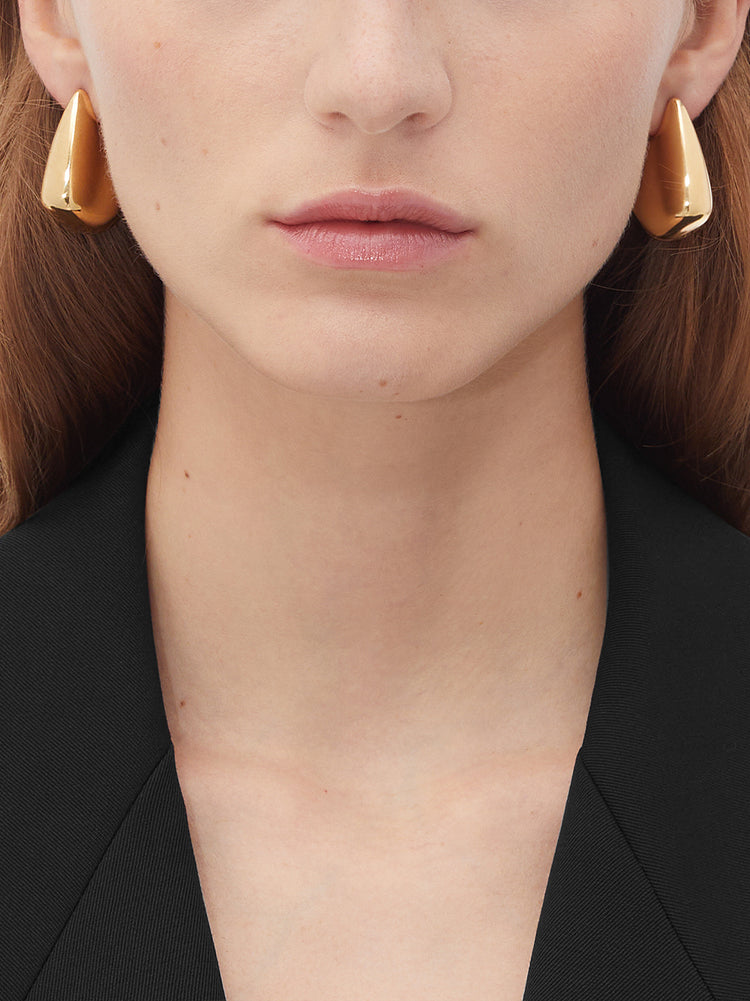 ピアス BOTTEGA VENETA CERAMIC AND SILVER SMALL FINN EARRINGS Bottega Veneta Small finn ceramic and silver earrings | The