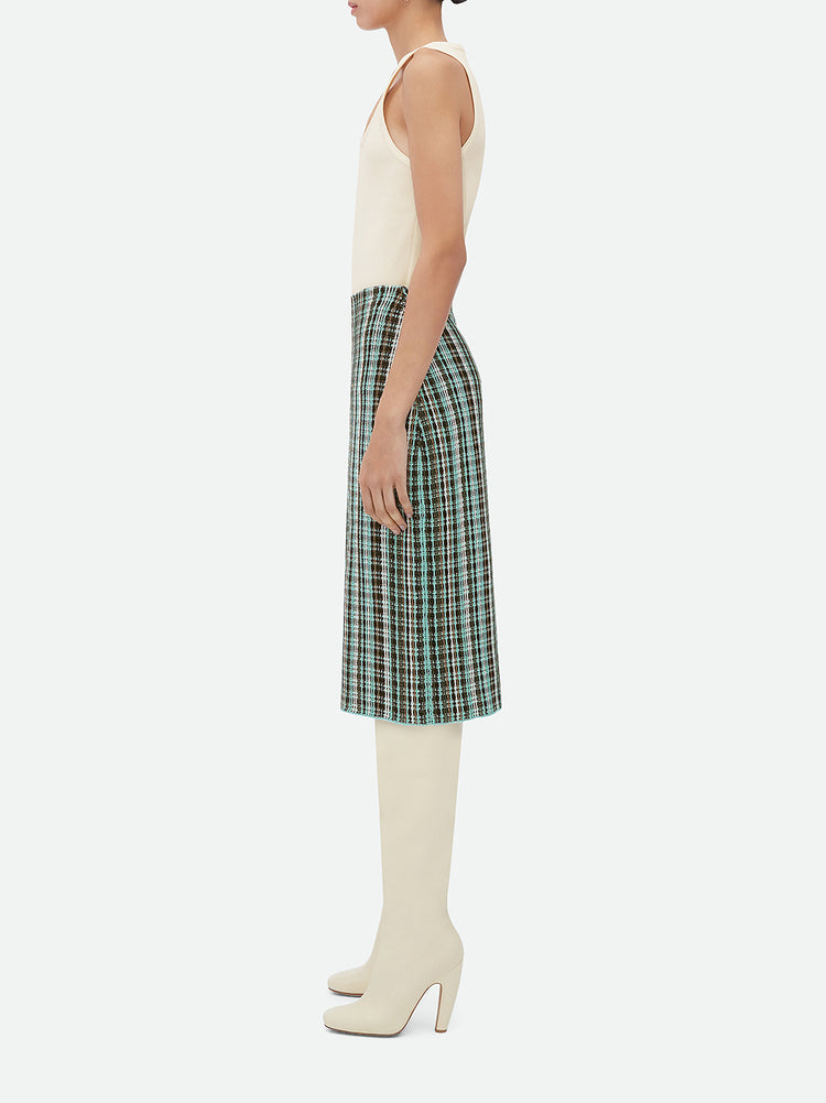 ボッテガヴェネタ Bottega Veneta Cotton Check Skirt Bottega Veneta | Checked Midi Skirt – Kirna Zabête