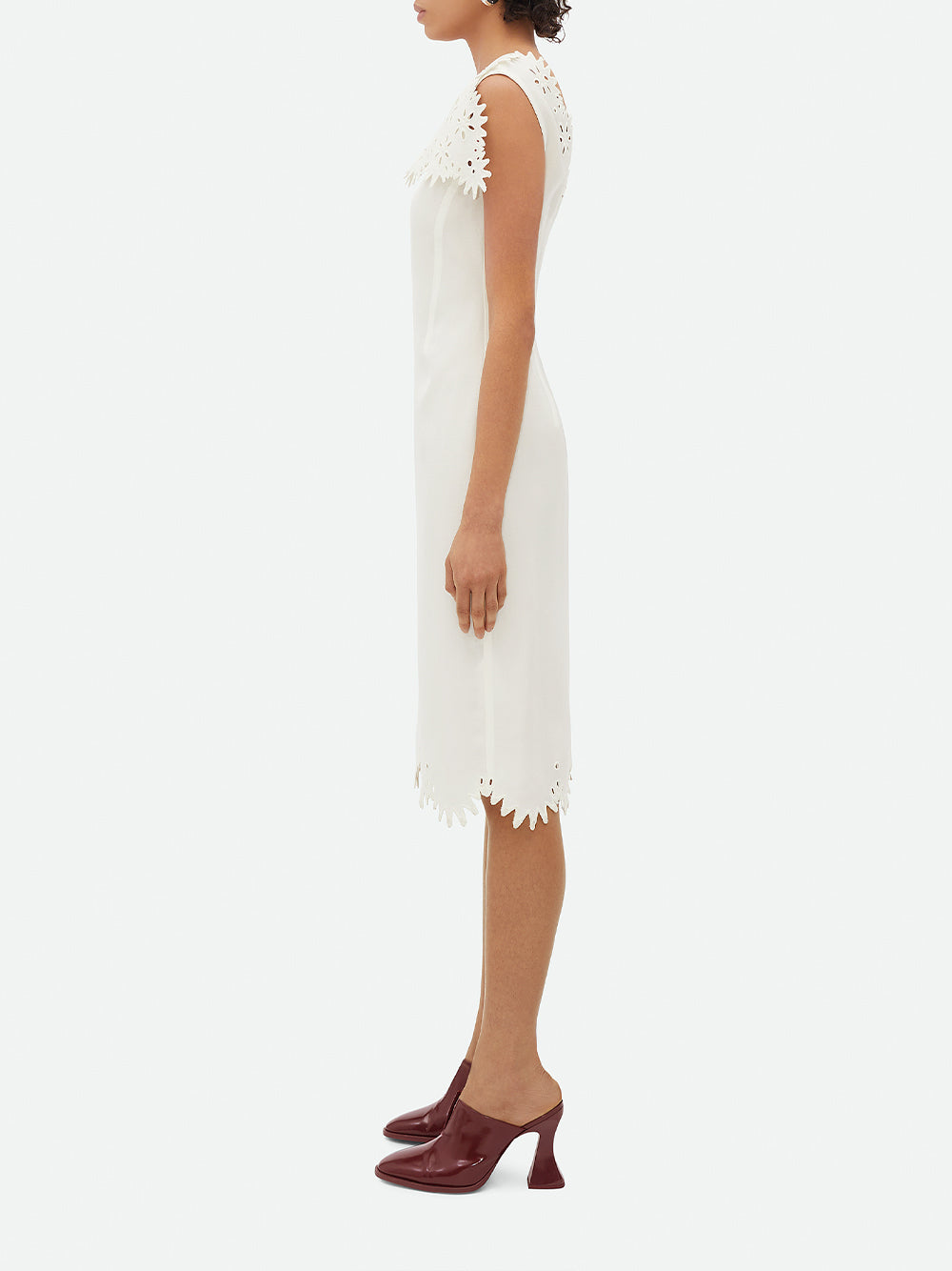 English Embroidery Midi Dress