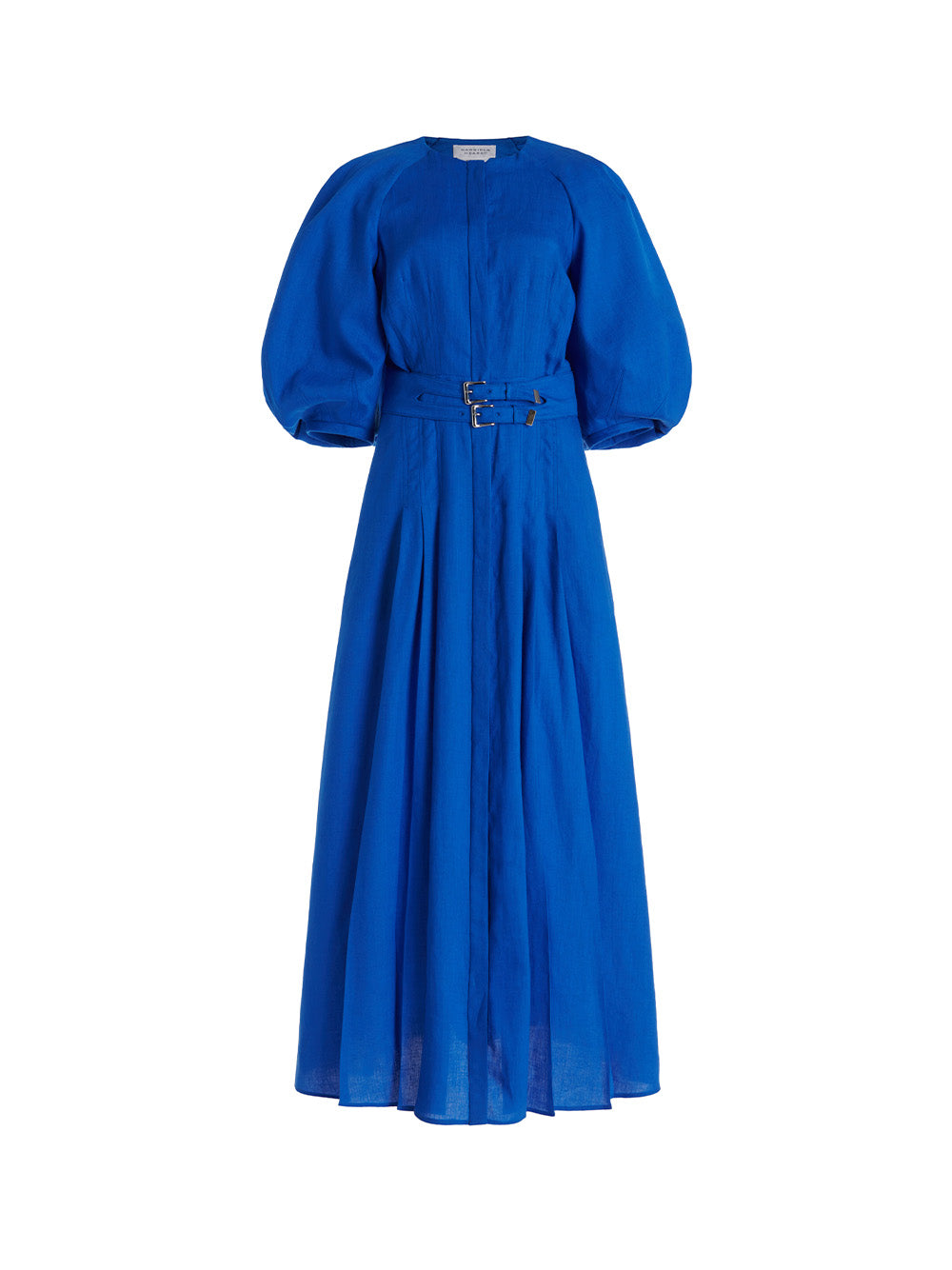 Gabriela Hearst Women s Elea Pleated Dress in Blue Size It 40