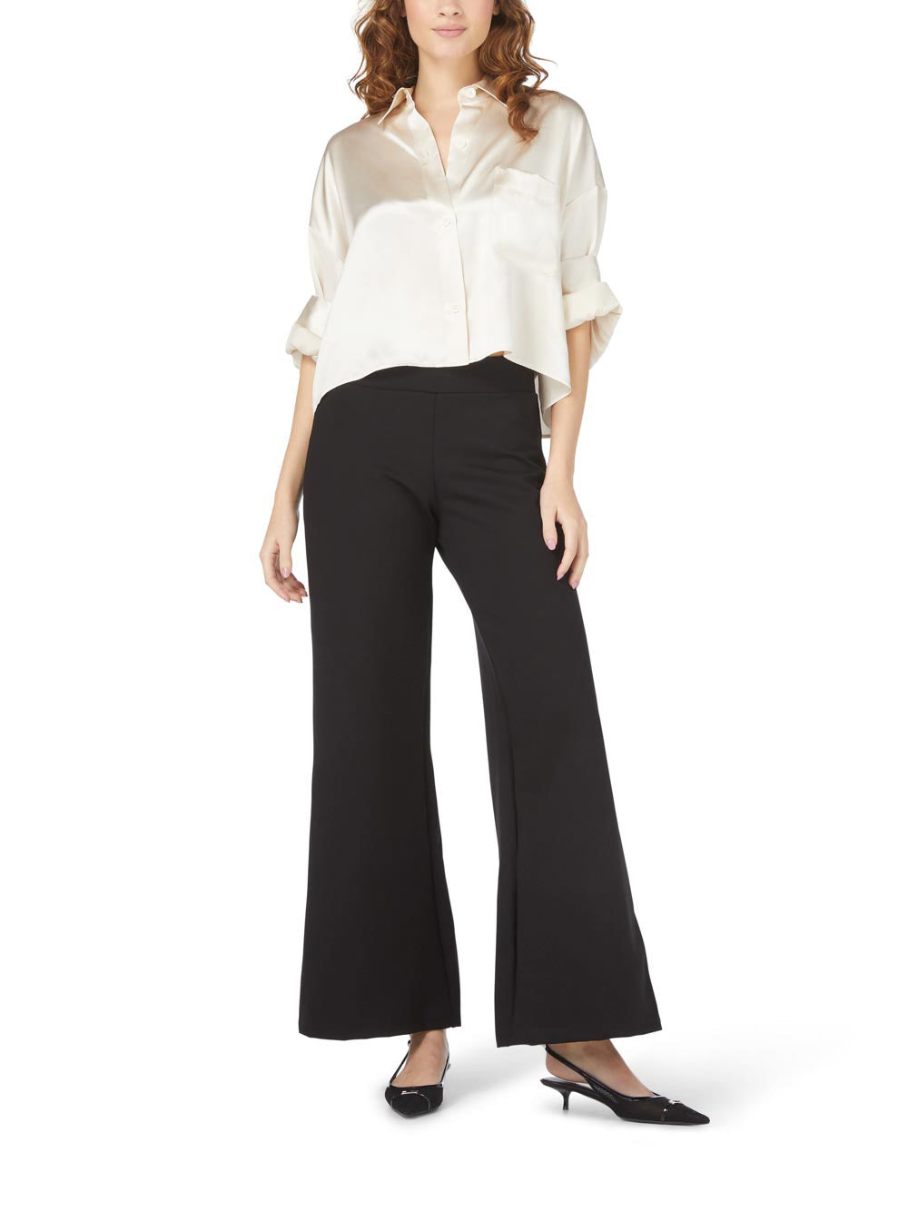 Wide Leg Ponte Pant
