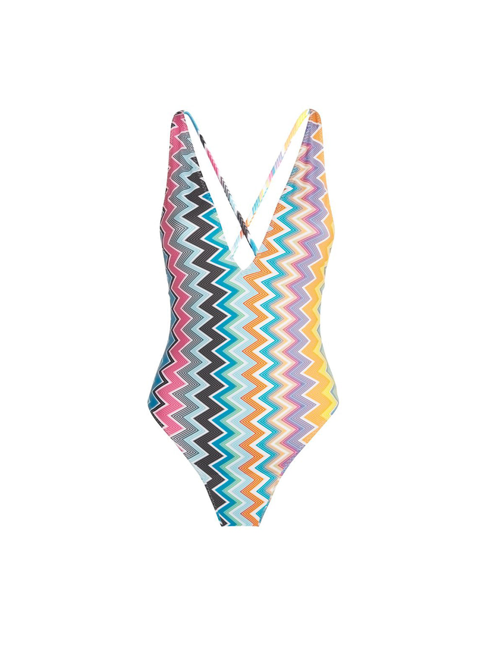 Zig Zag Cross-Back One Piece