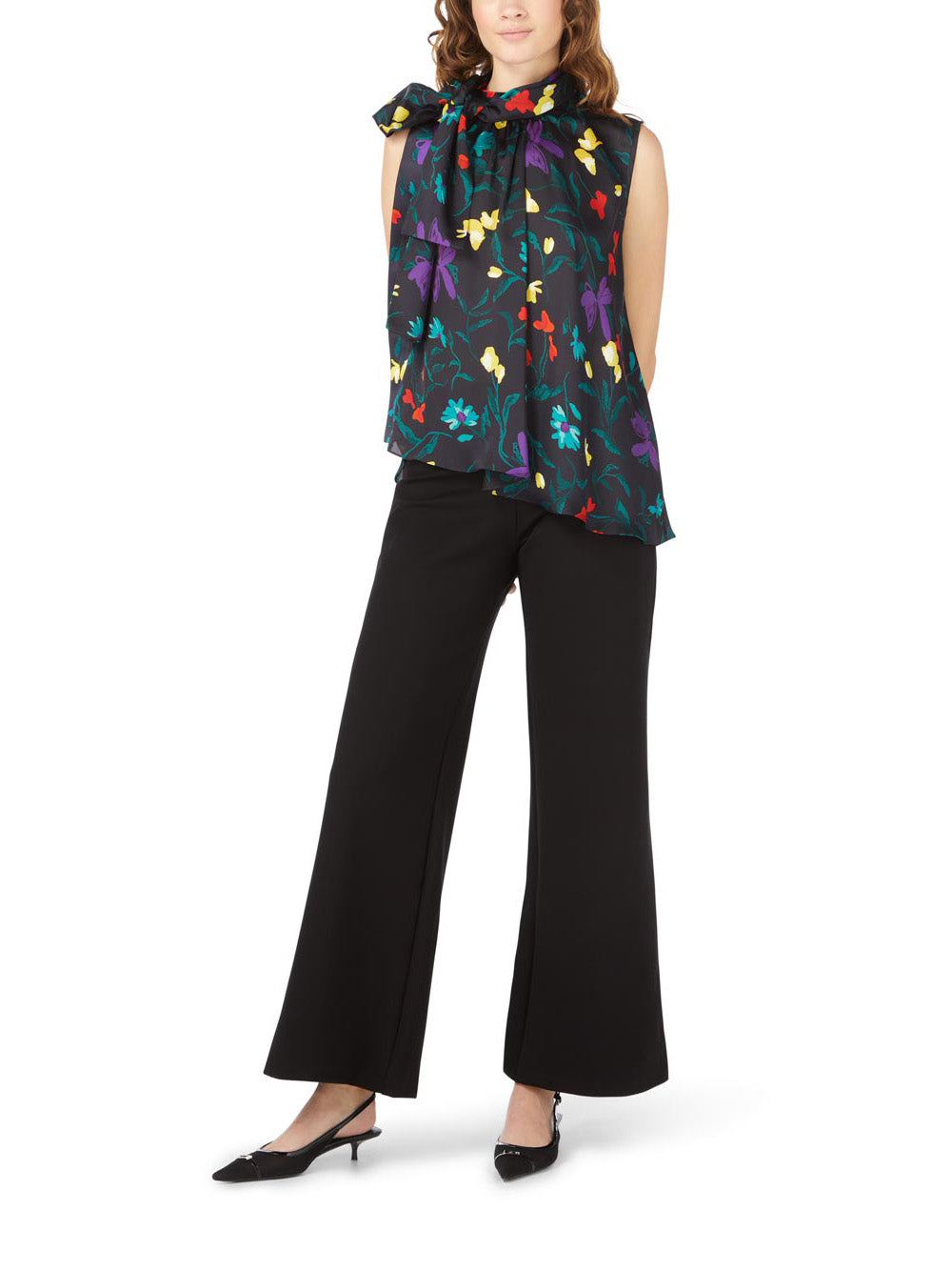 Silk Floral Top