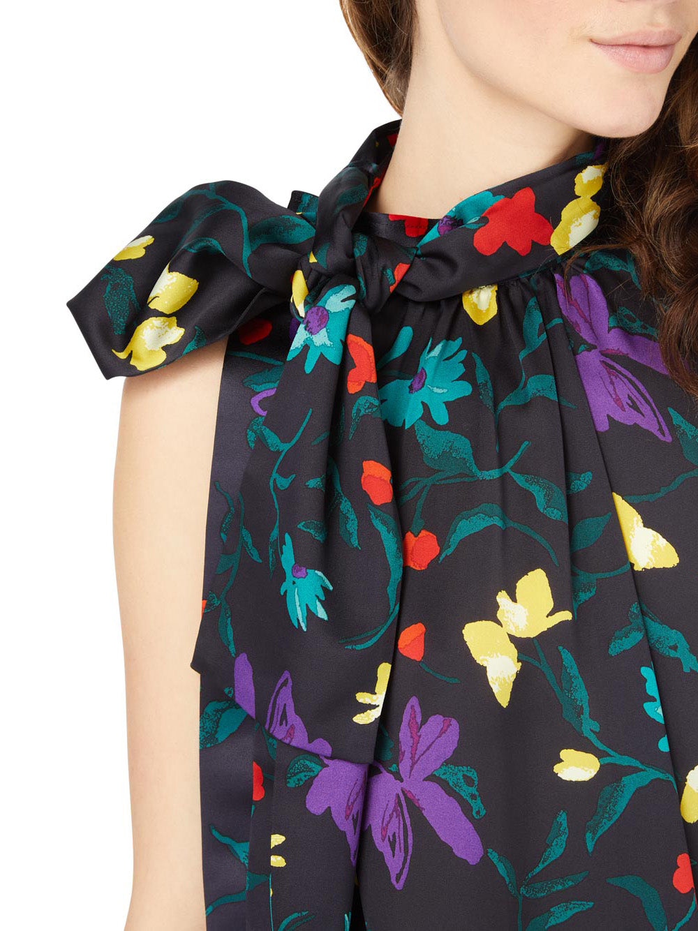 Silk Floral Top