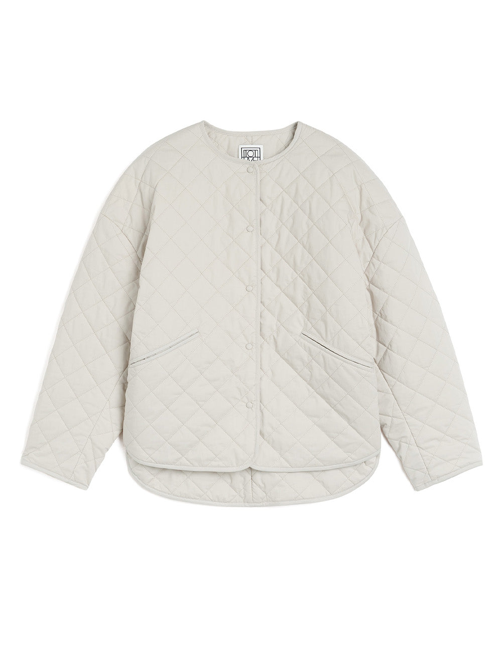 Quilted Collarless Jacket