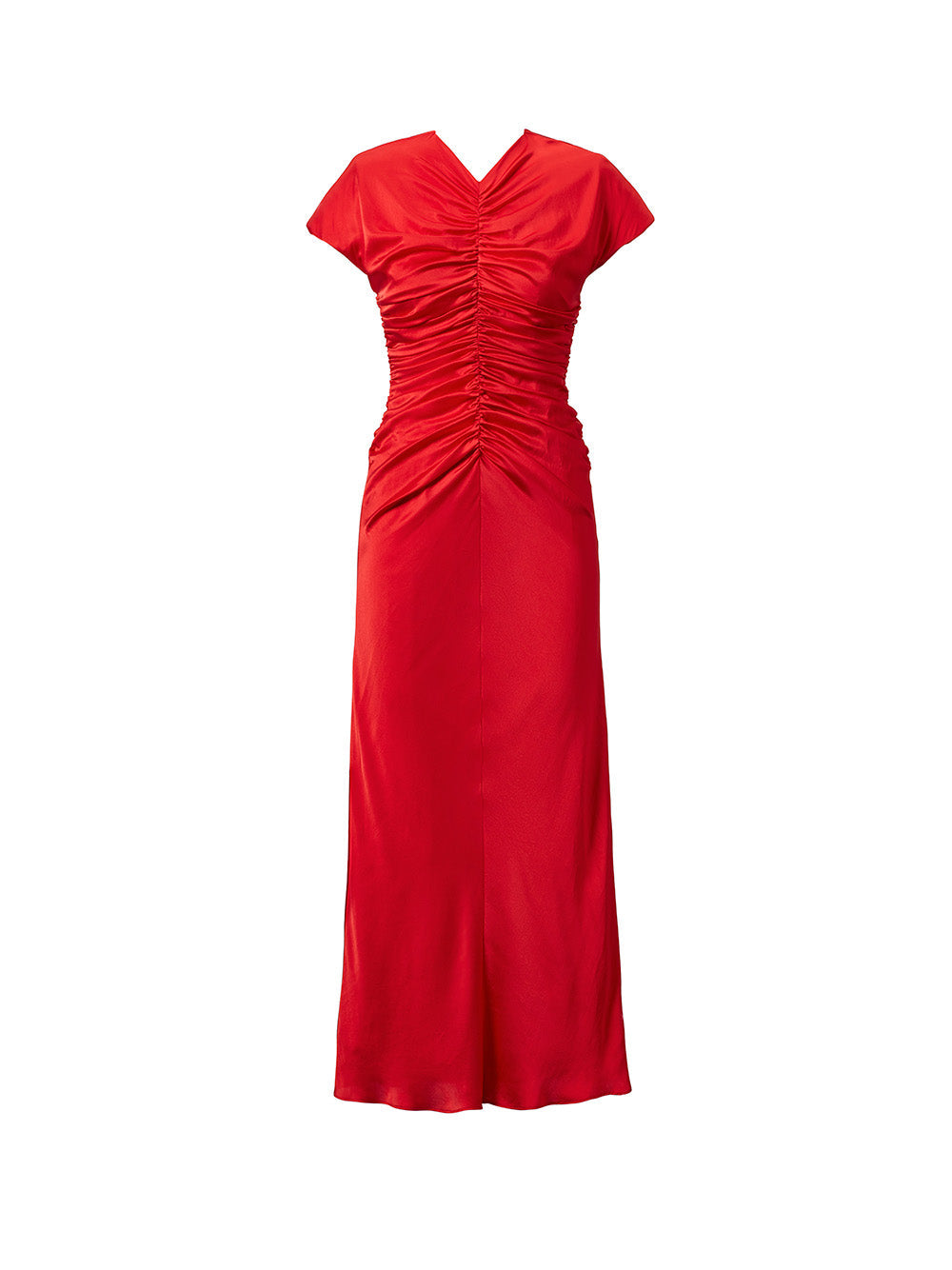 Aubree Ruched Midi Dress