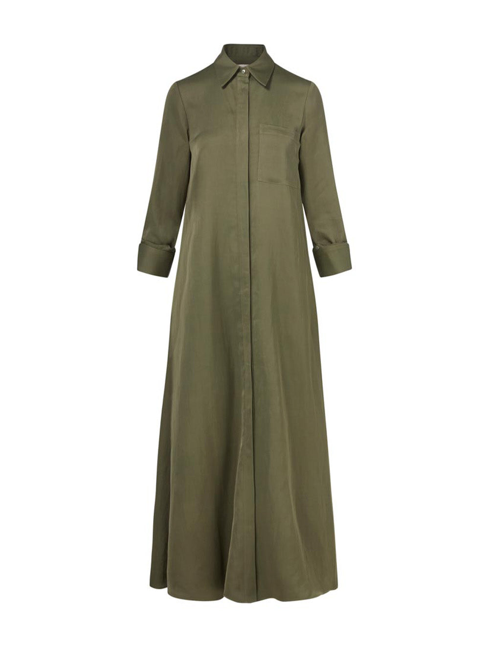 Jenny Linen-Blend Gown