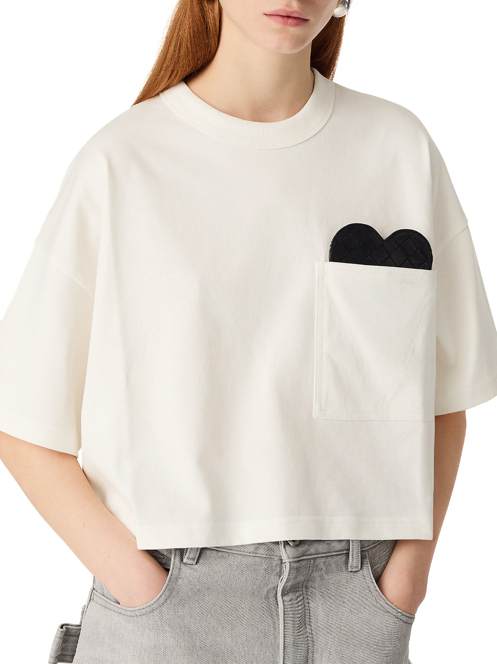 Soft Cotton Jersey T-Shirt with Heart Detail